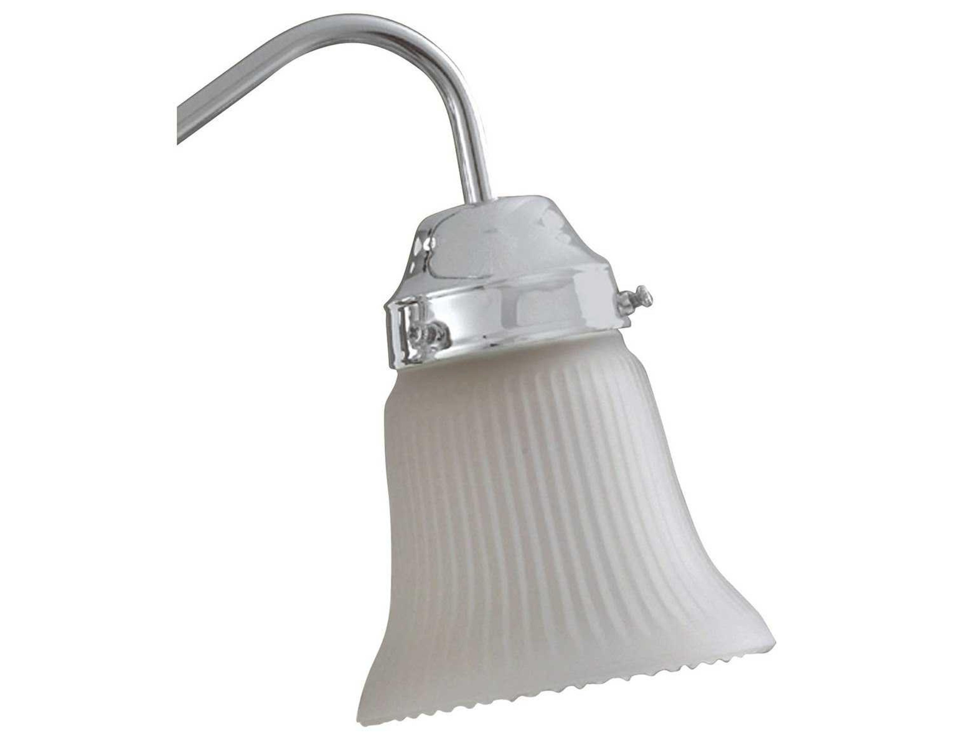 Savoy House White Ribbed Frost Glass Shade