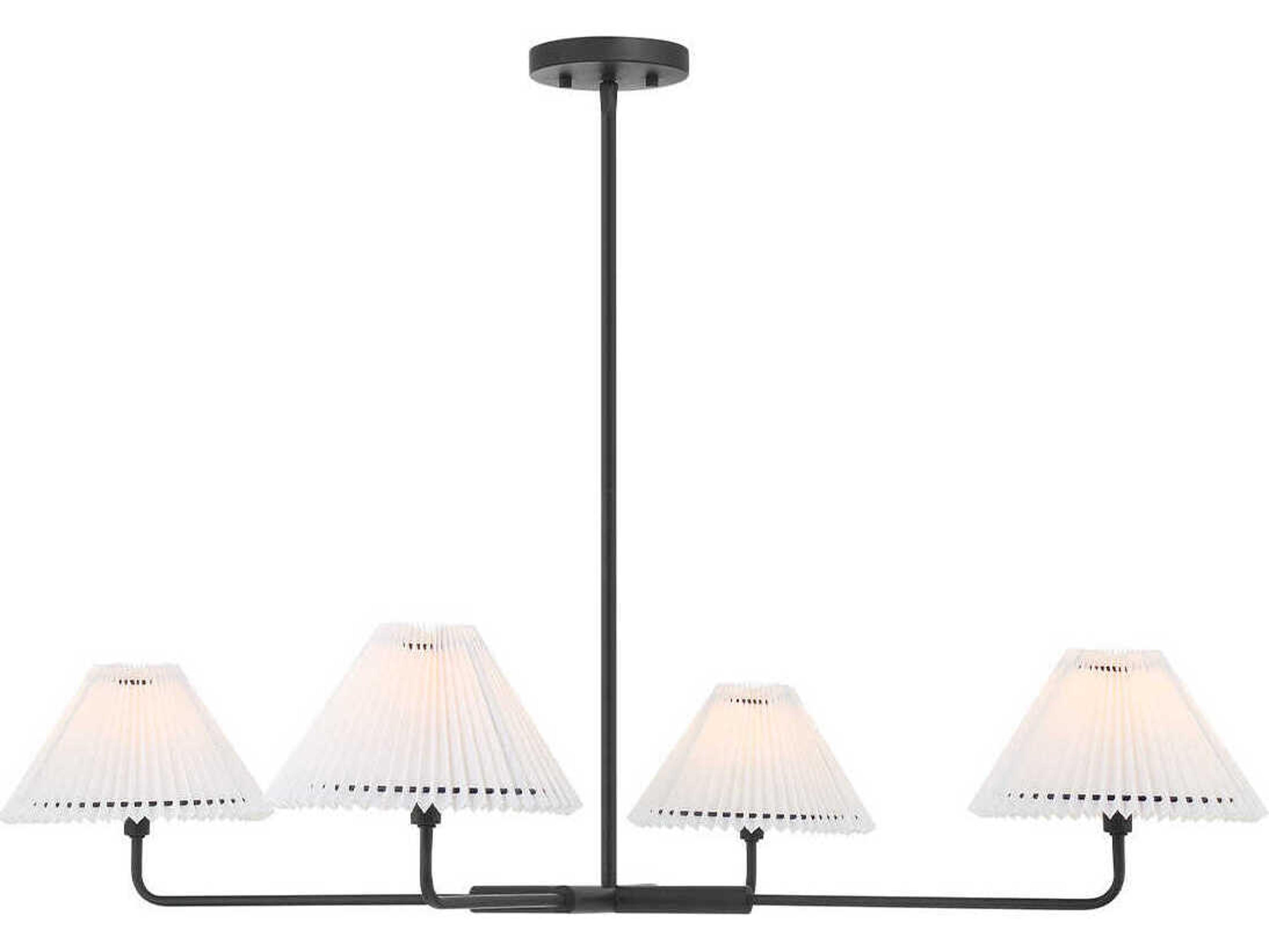 Savoy House Meridian 4-Light Matte Black Chandelier