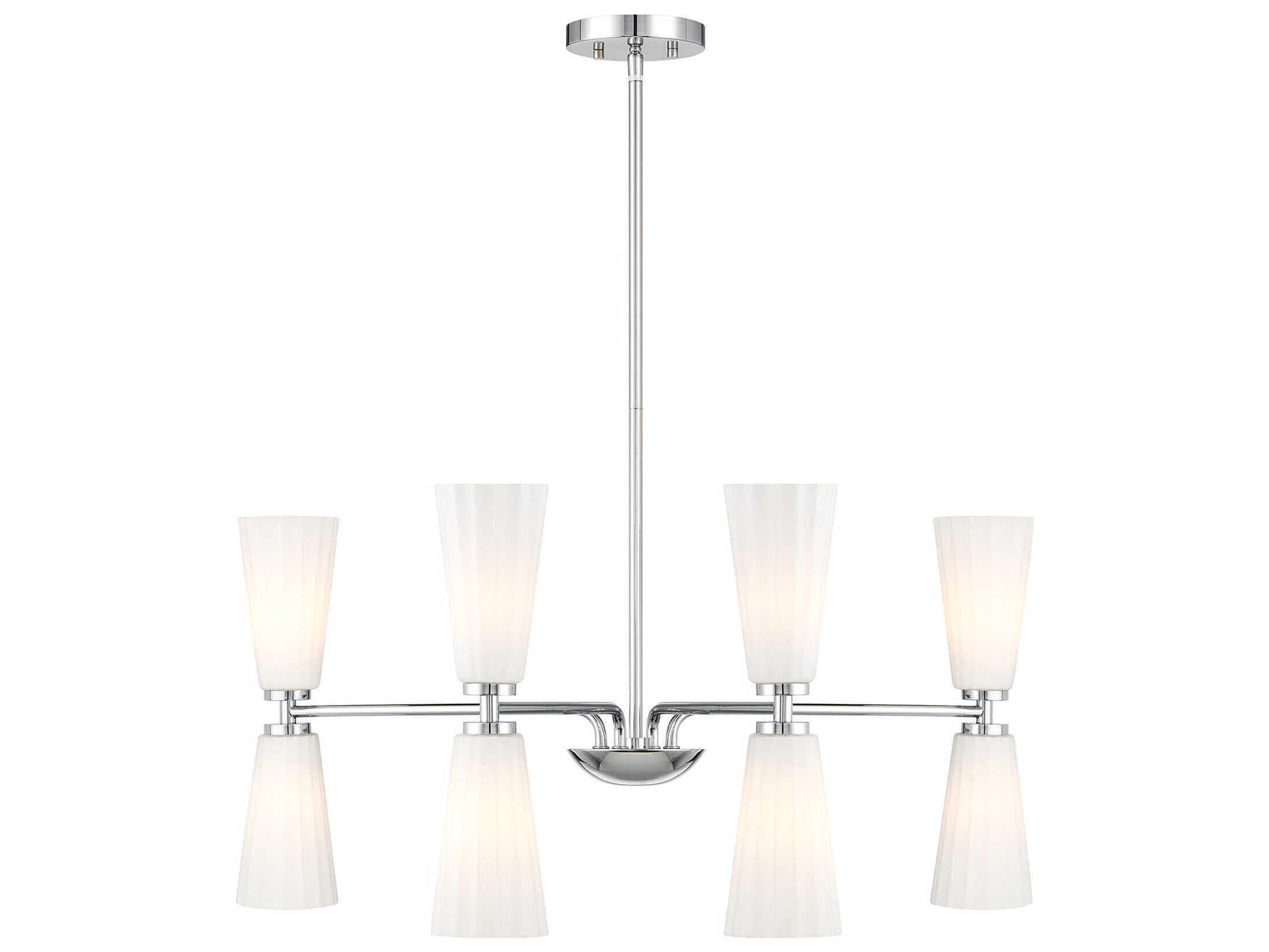 Savoy House Meridian 8-Light Chrome Chandelier