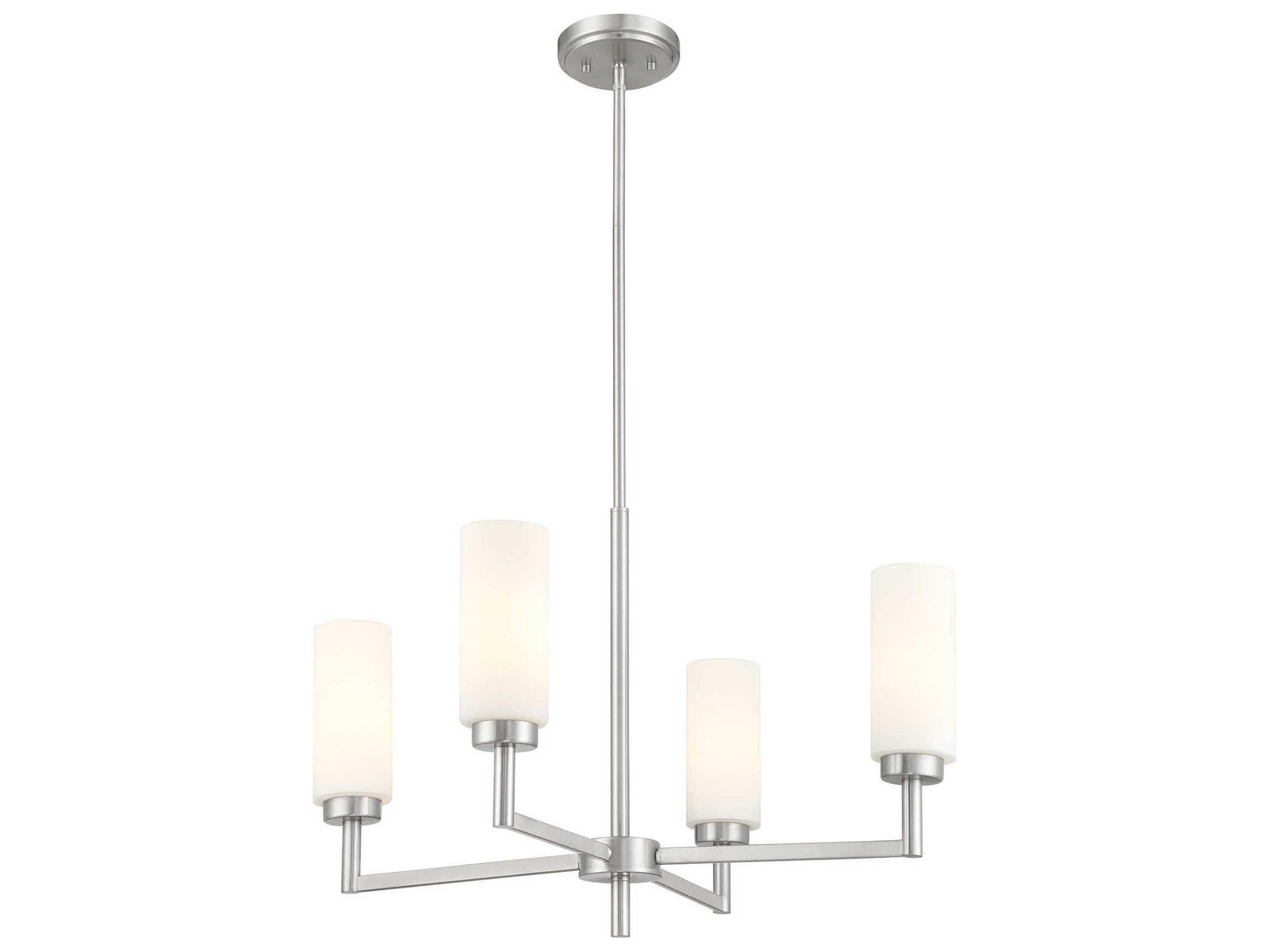 Savoy House Meridian 4-Light Brushed Nickel Chandelier