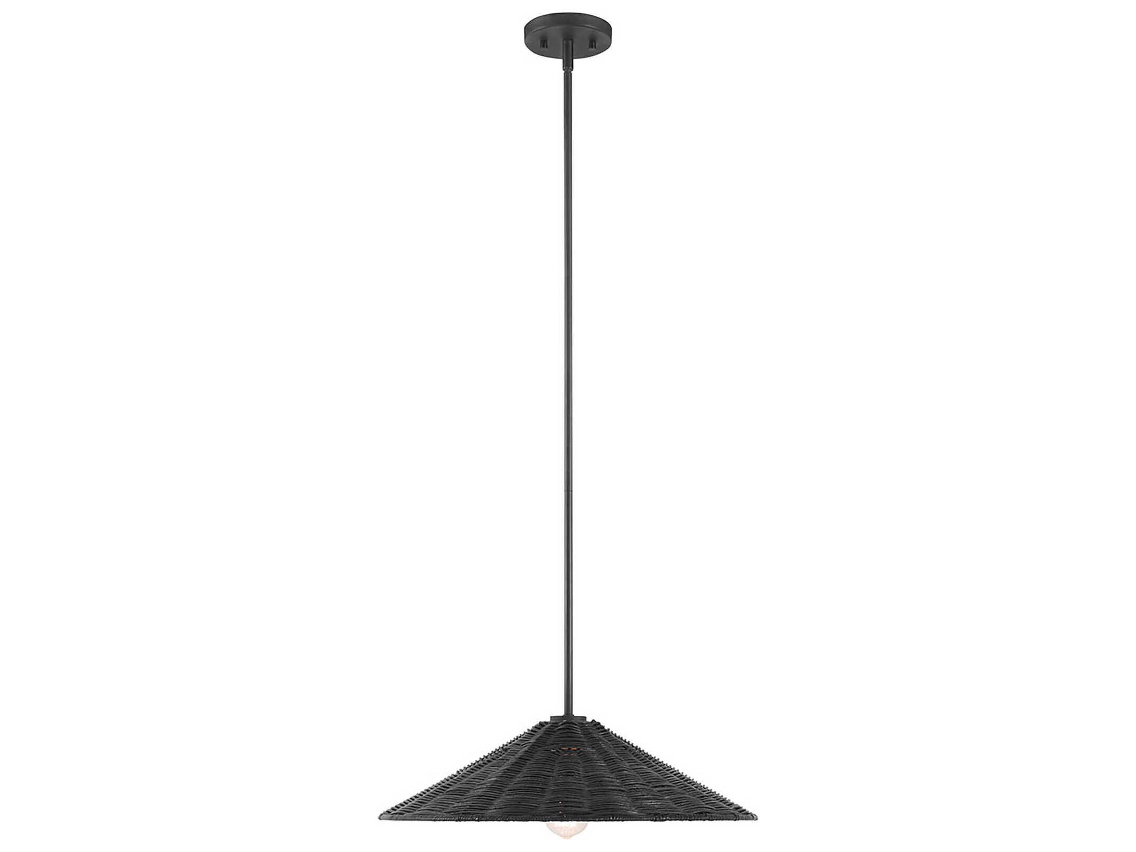 Savoy House Meridian 1-Light Matte Black Pendant