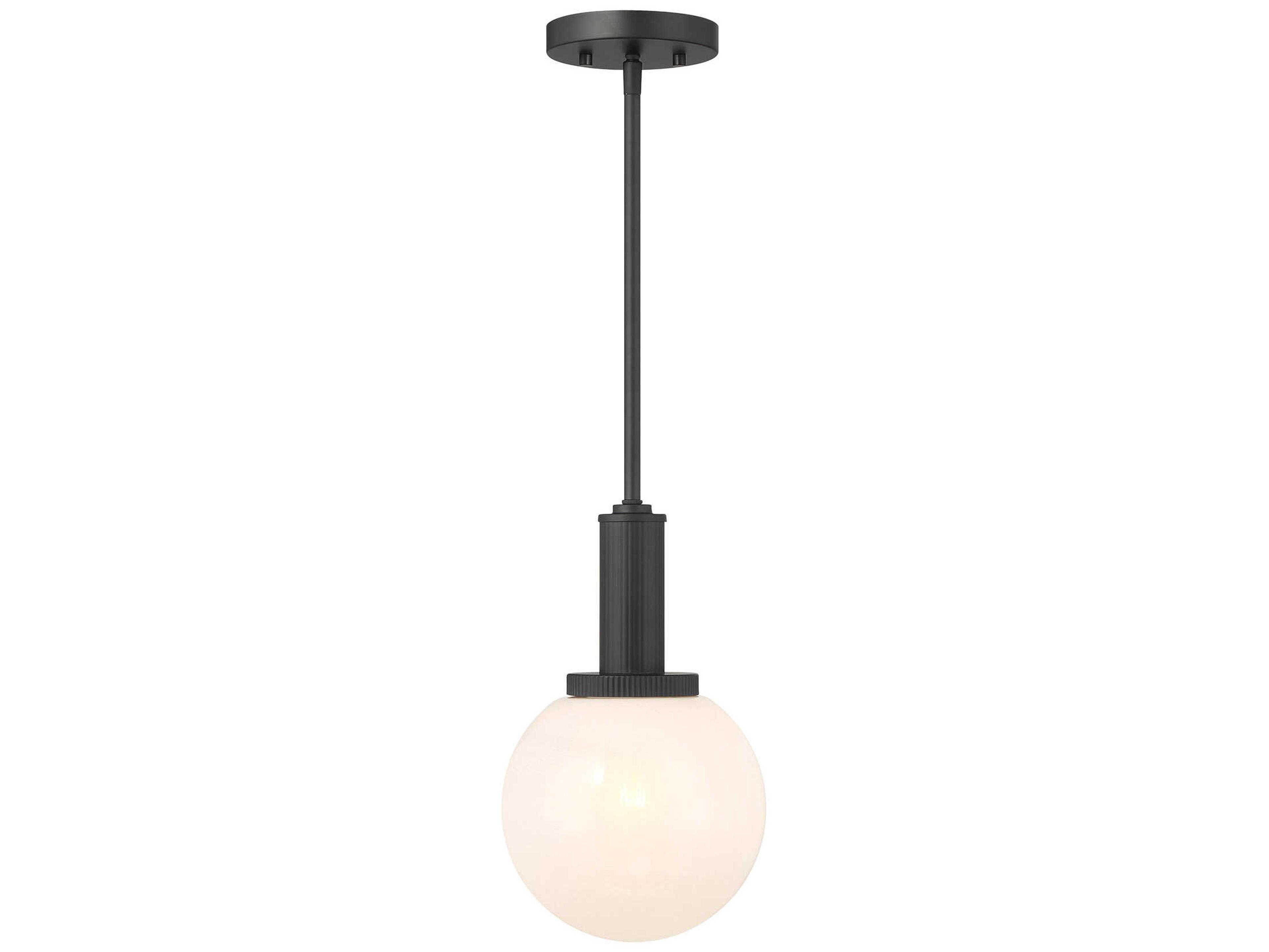 Savoy House Meridian 1-Light Matte Black Globe Mini Pendant