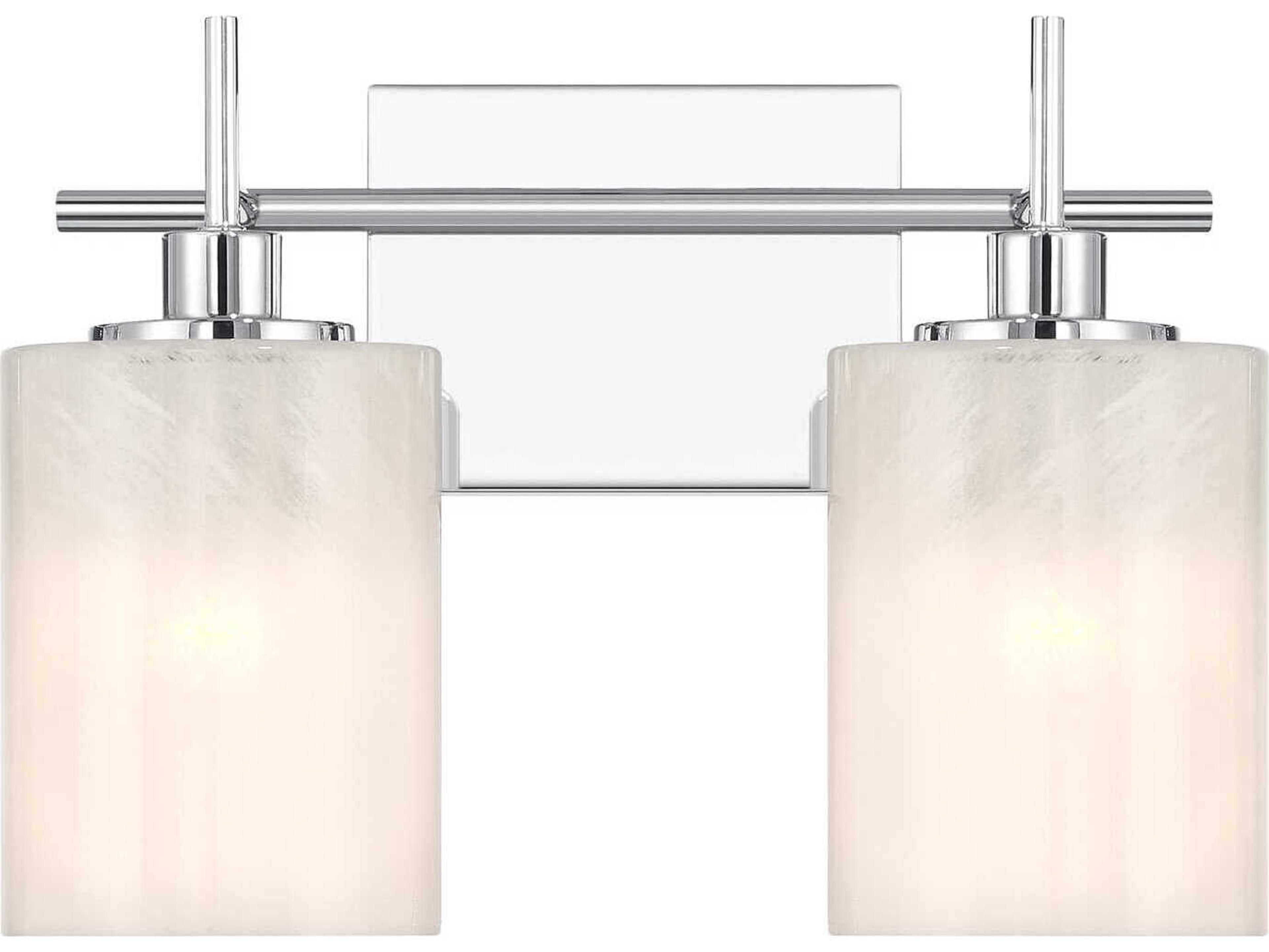 Savoy House Meridian 2-Light Chrome Vanity Light