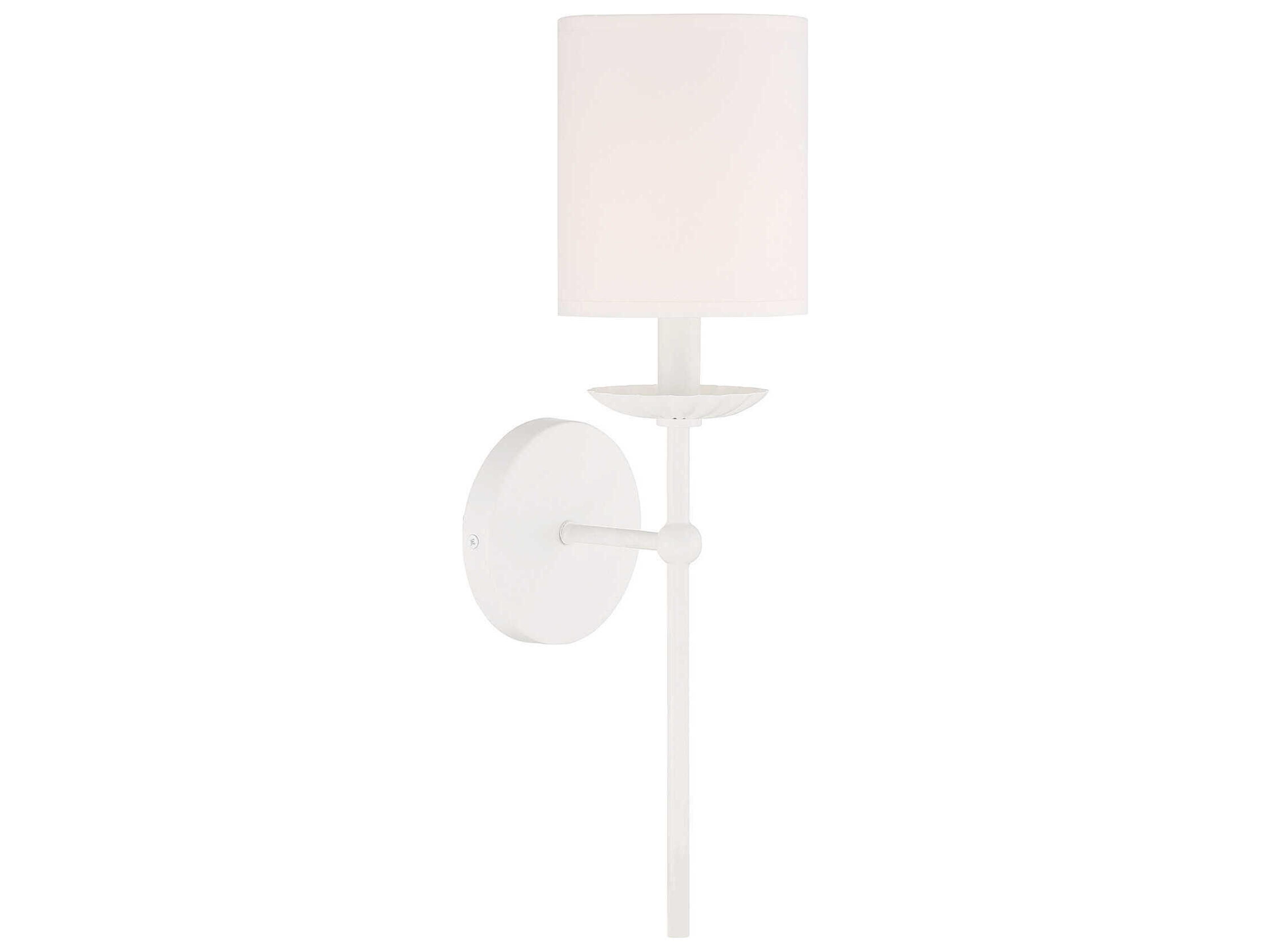 Savoy House Meridian 1-Light White Wall Sconce