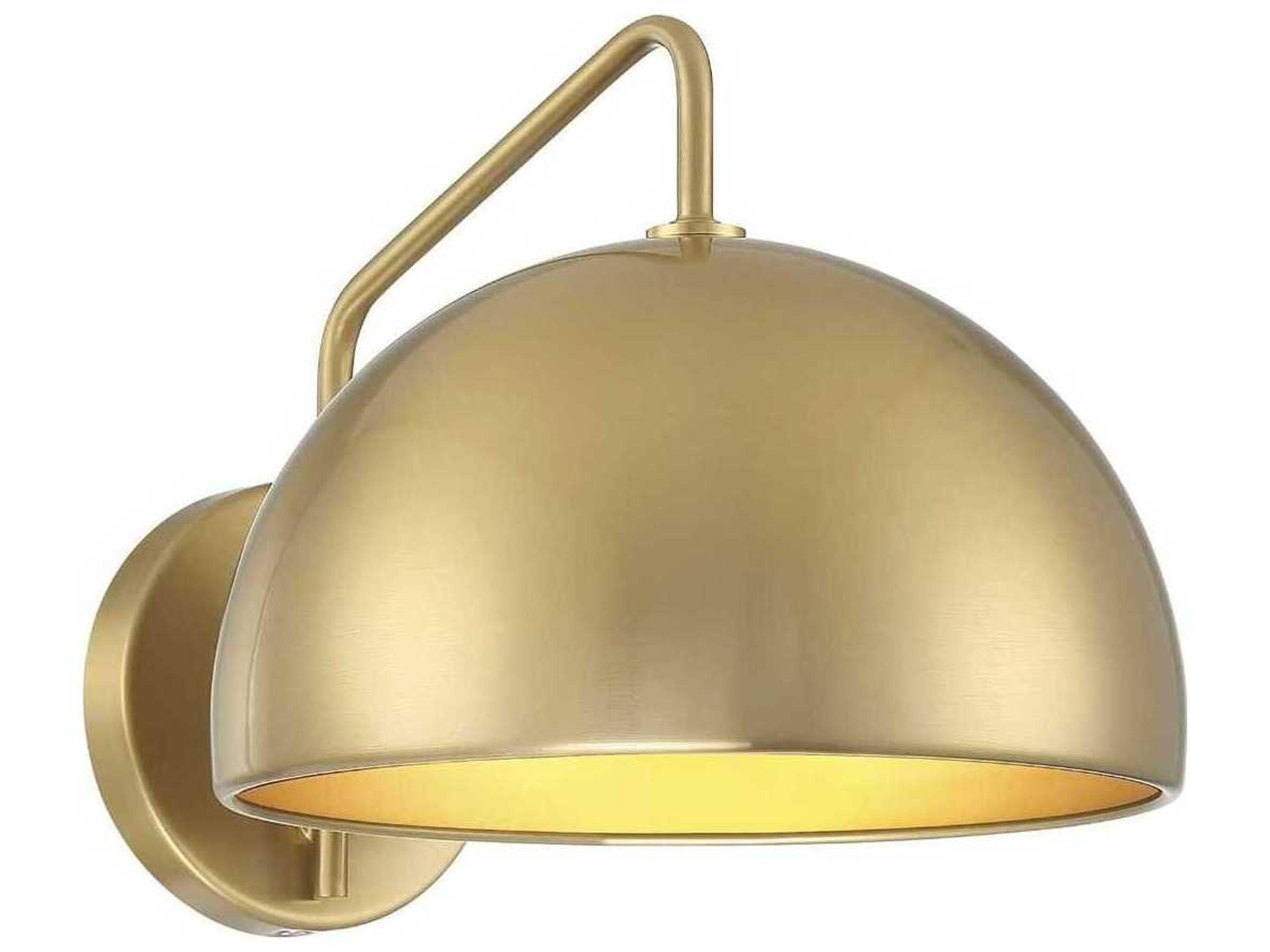 Savoy House Meridian 1-Light Natural Brass Wall Sconce