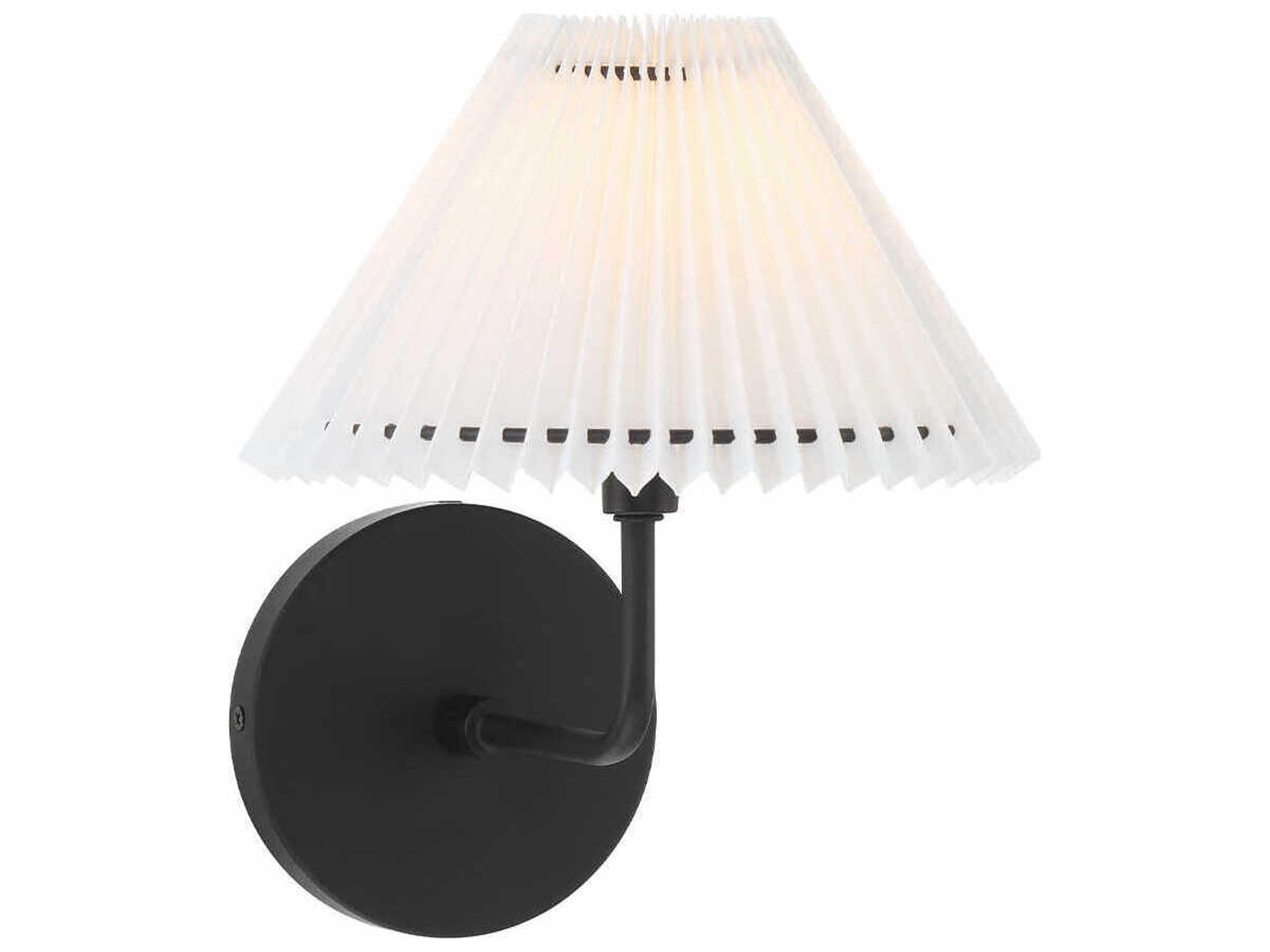 Savoy House Meridian 1-Light Matte Black Wall Sconce
