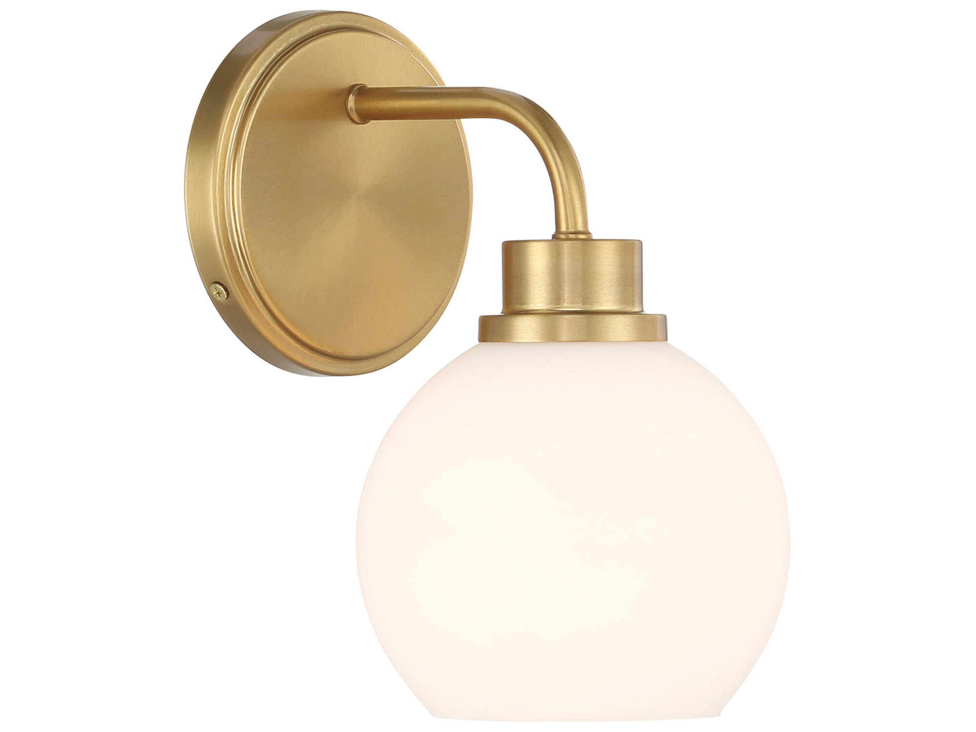 Savoy House Meridian 1-Light Natural Brass Wall Sconce