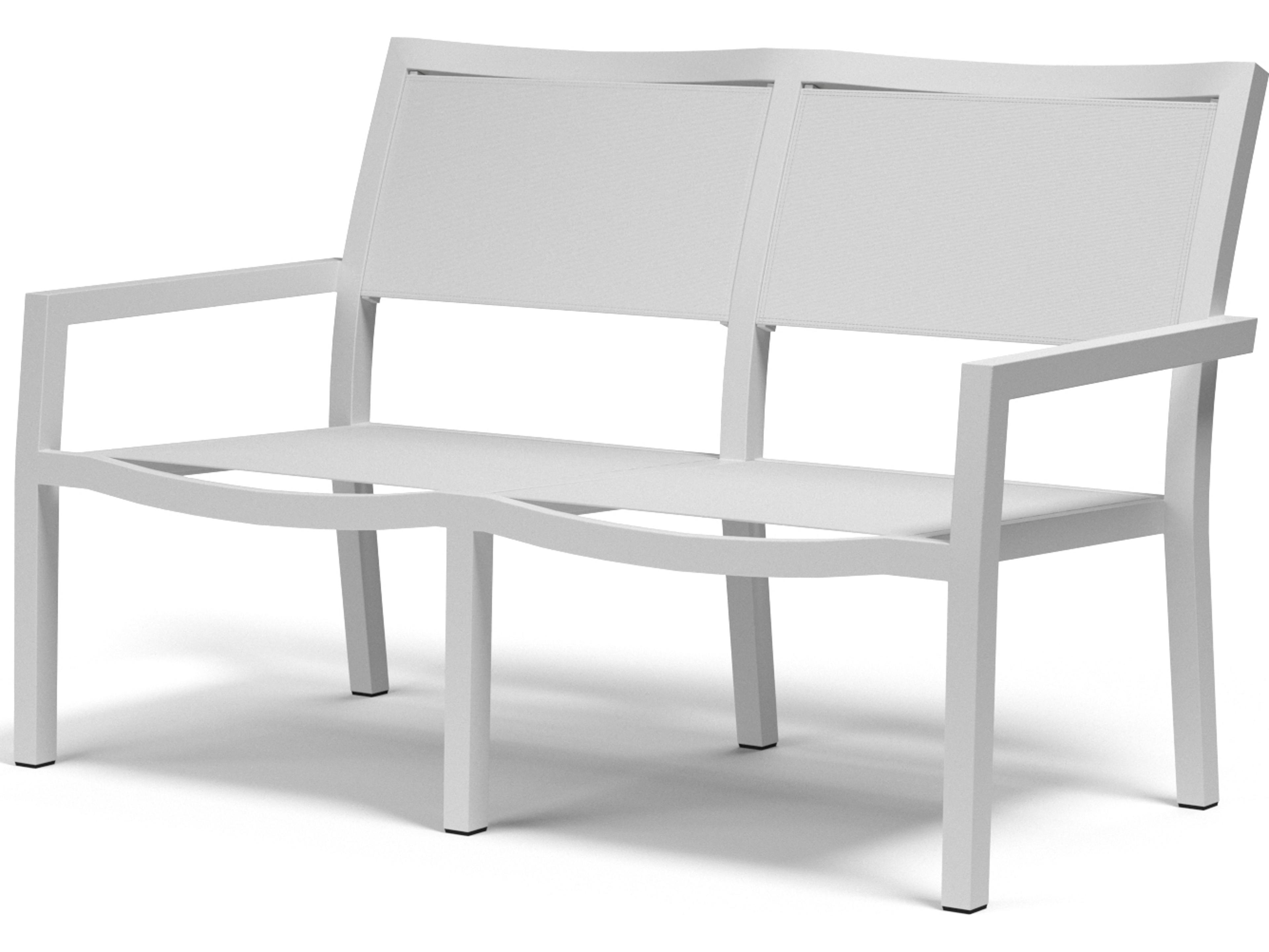 Sunset West Naples Sling Aluminum Outdoor Patio Loveseat