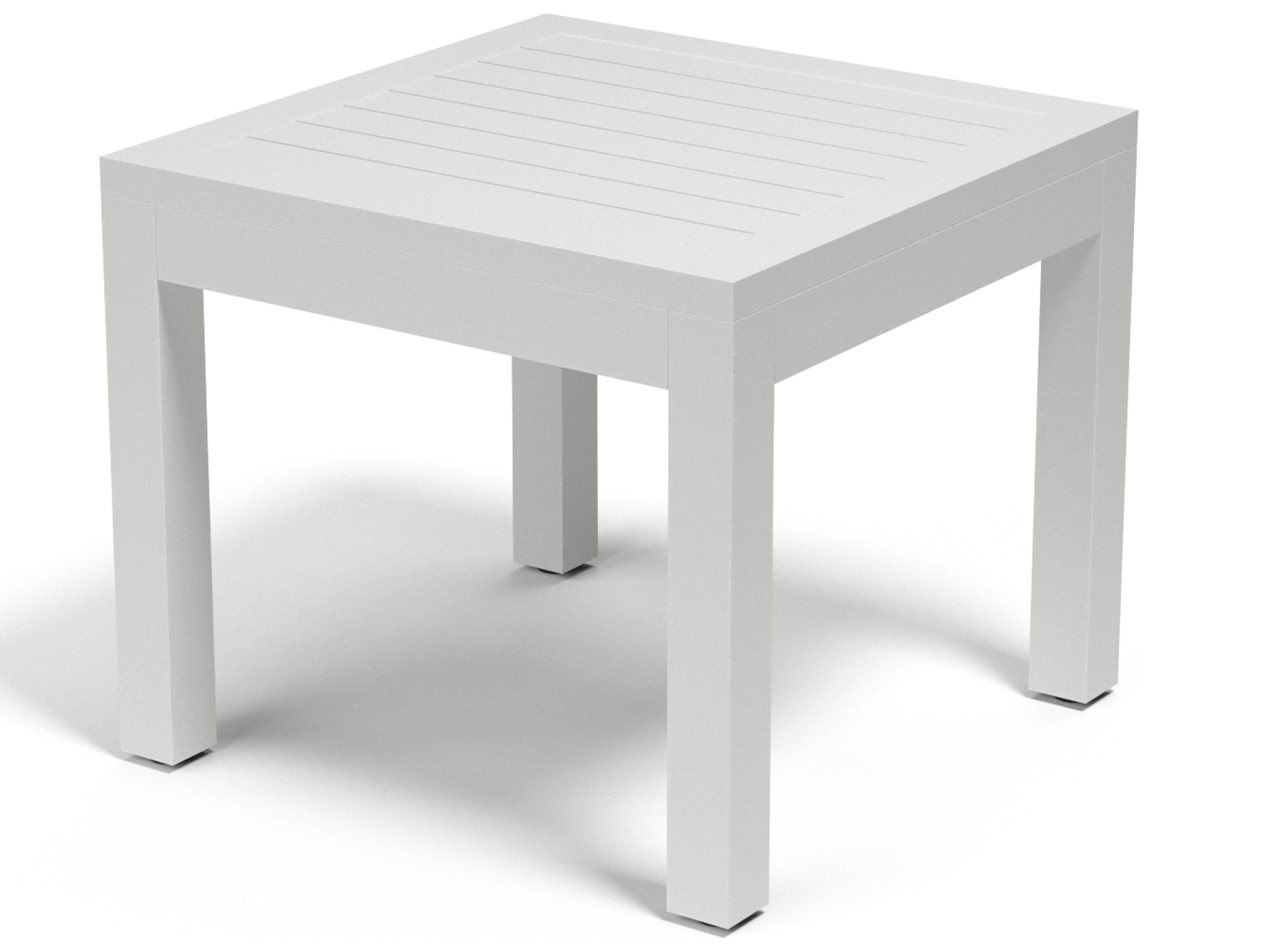 Sunset West Naples Aluminum Square Outdoor End Table