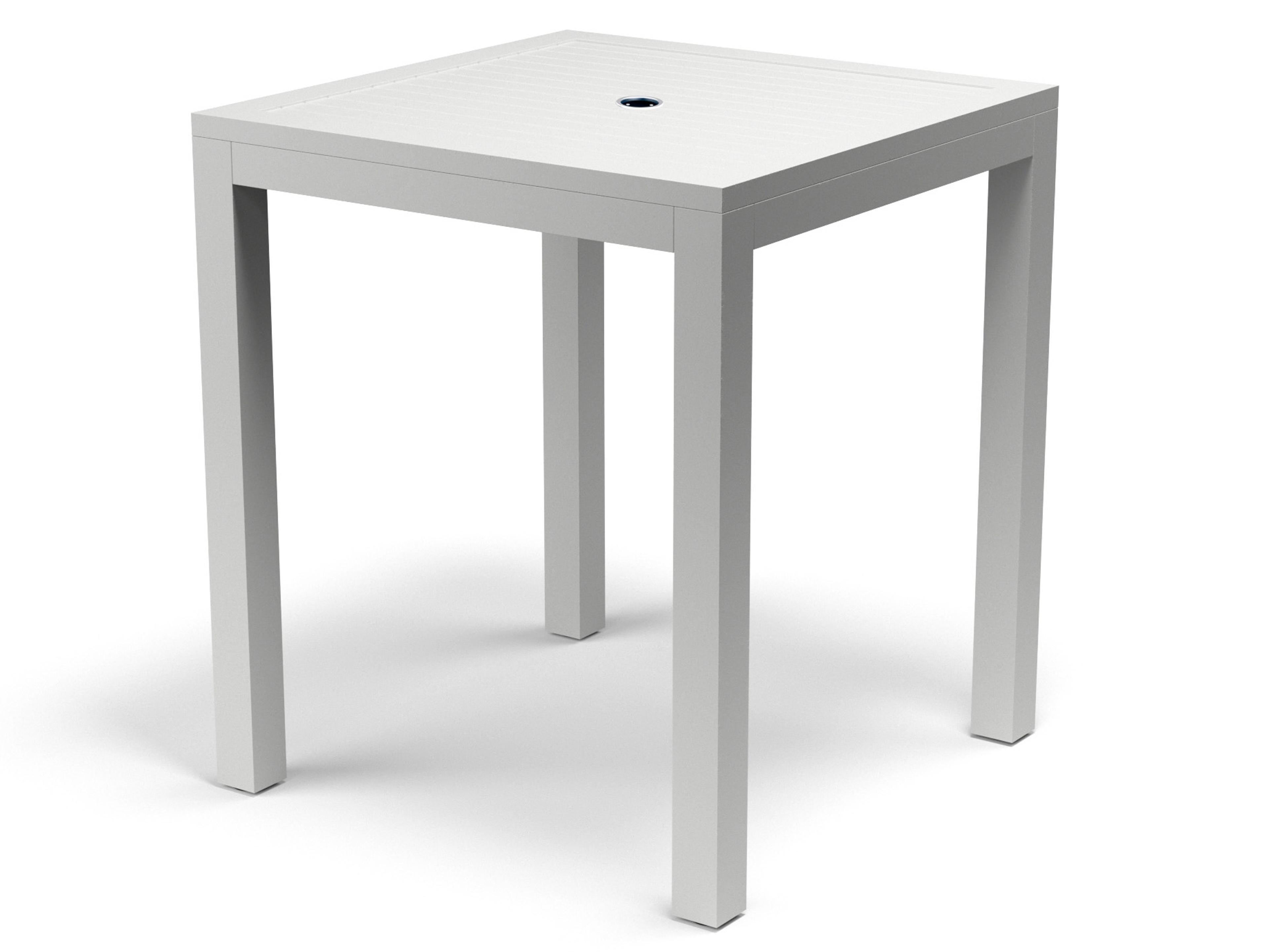 Sunset West Naples Aluminum Square Patio Bar Table