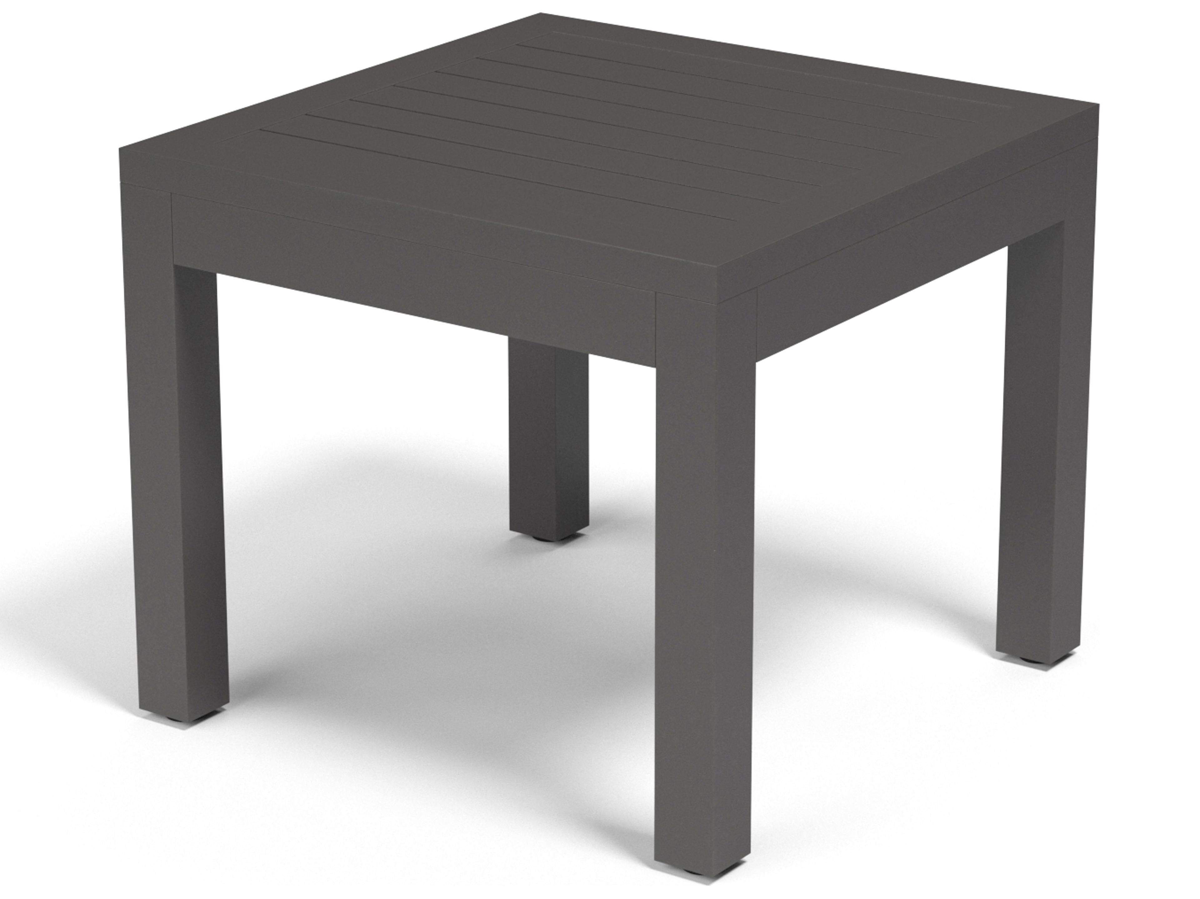 Sunset West Vegas Aluminum Square Outdoor Patio End Table
