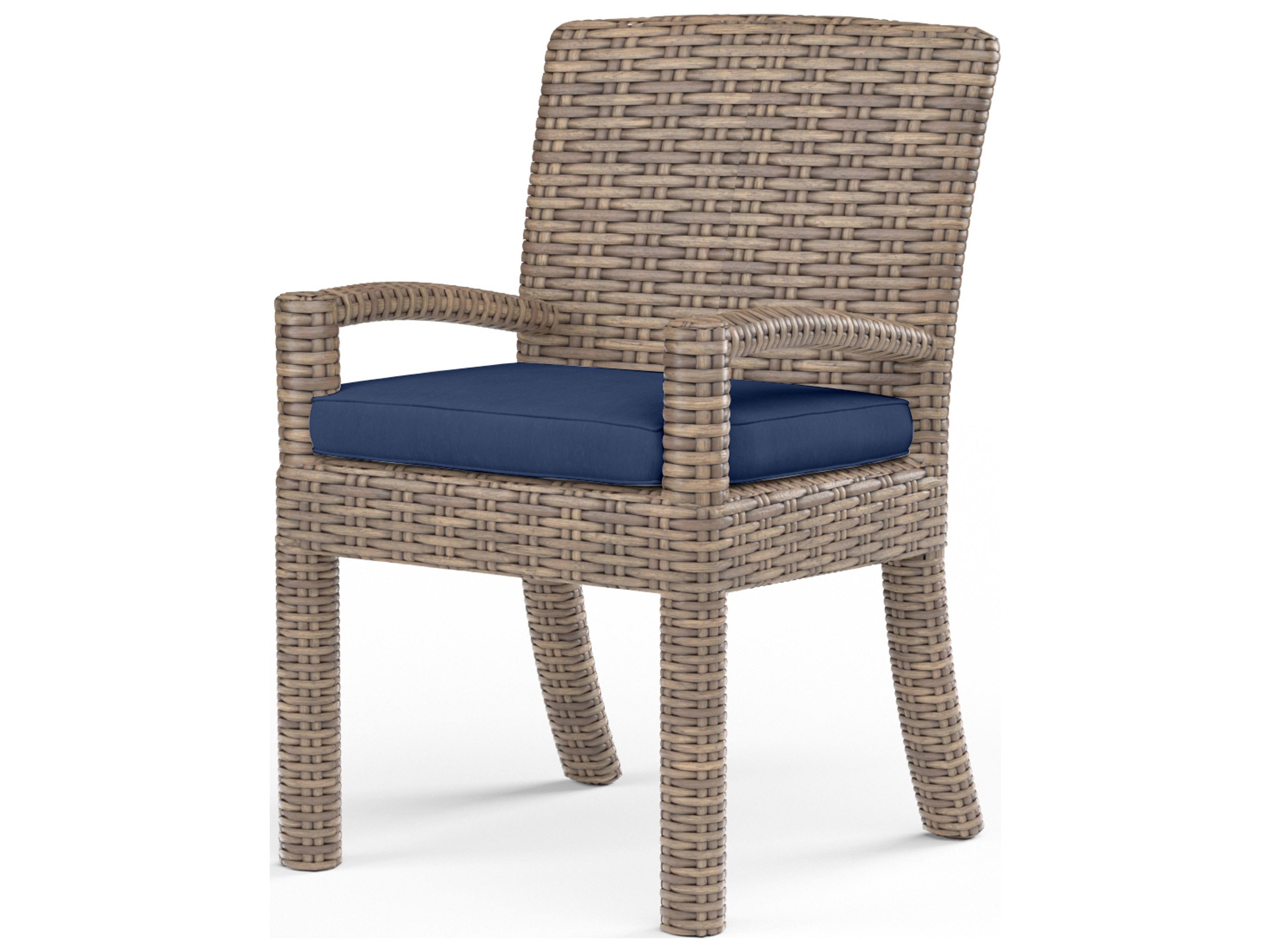 Sunset West Havana Wicker Outdoor Dining Chair