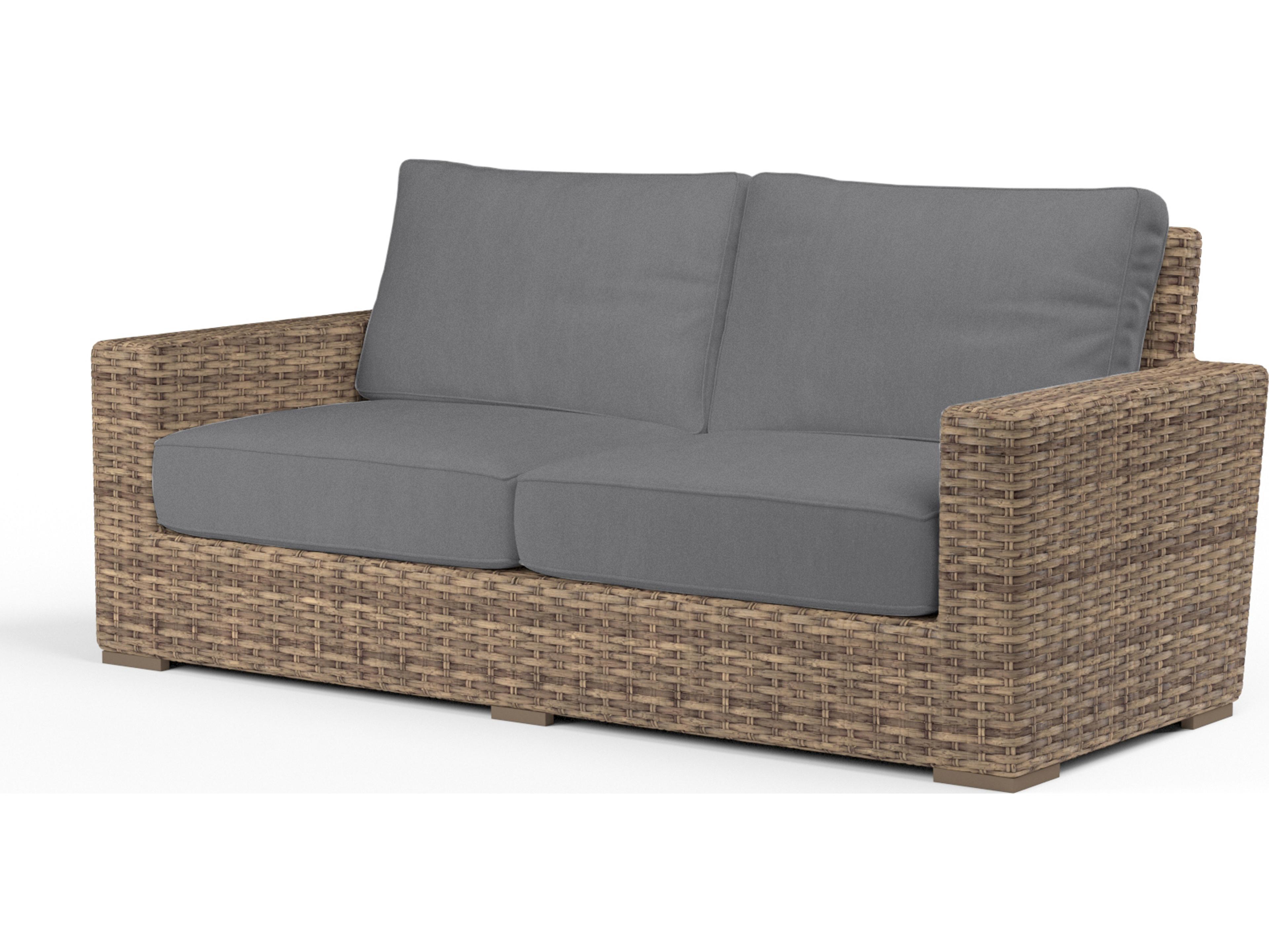 Sunset West Havana Wicker Outdoor Patio Loveseat