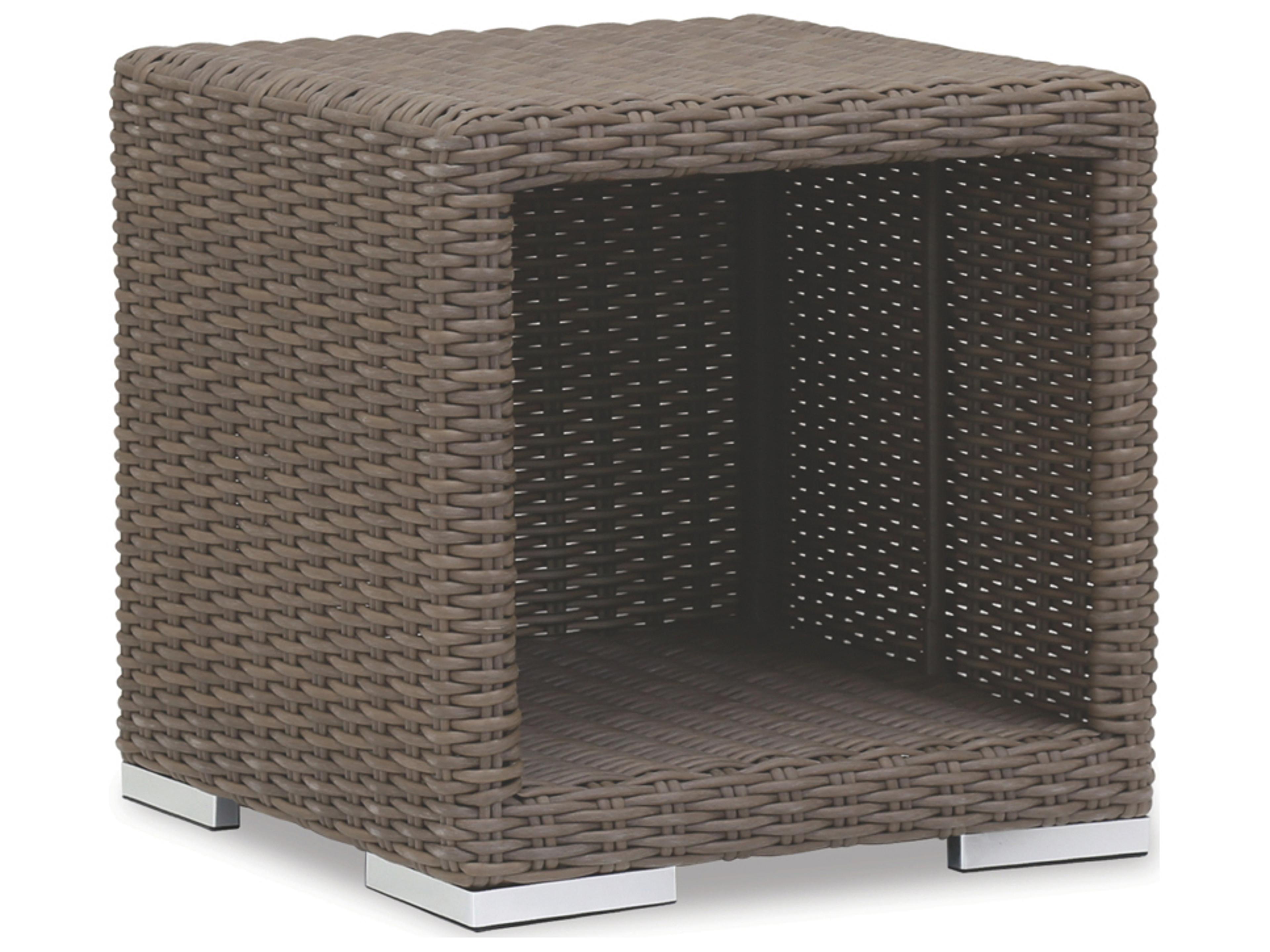 Sunset West Coronado Wicker Square Outdoor End Table
