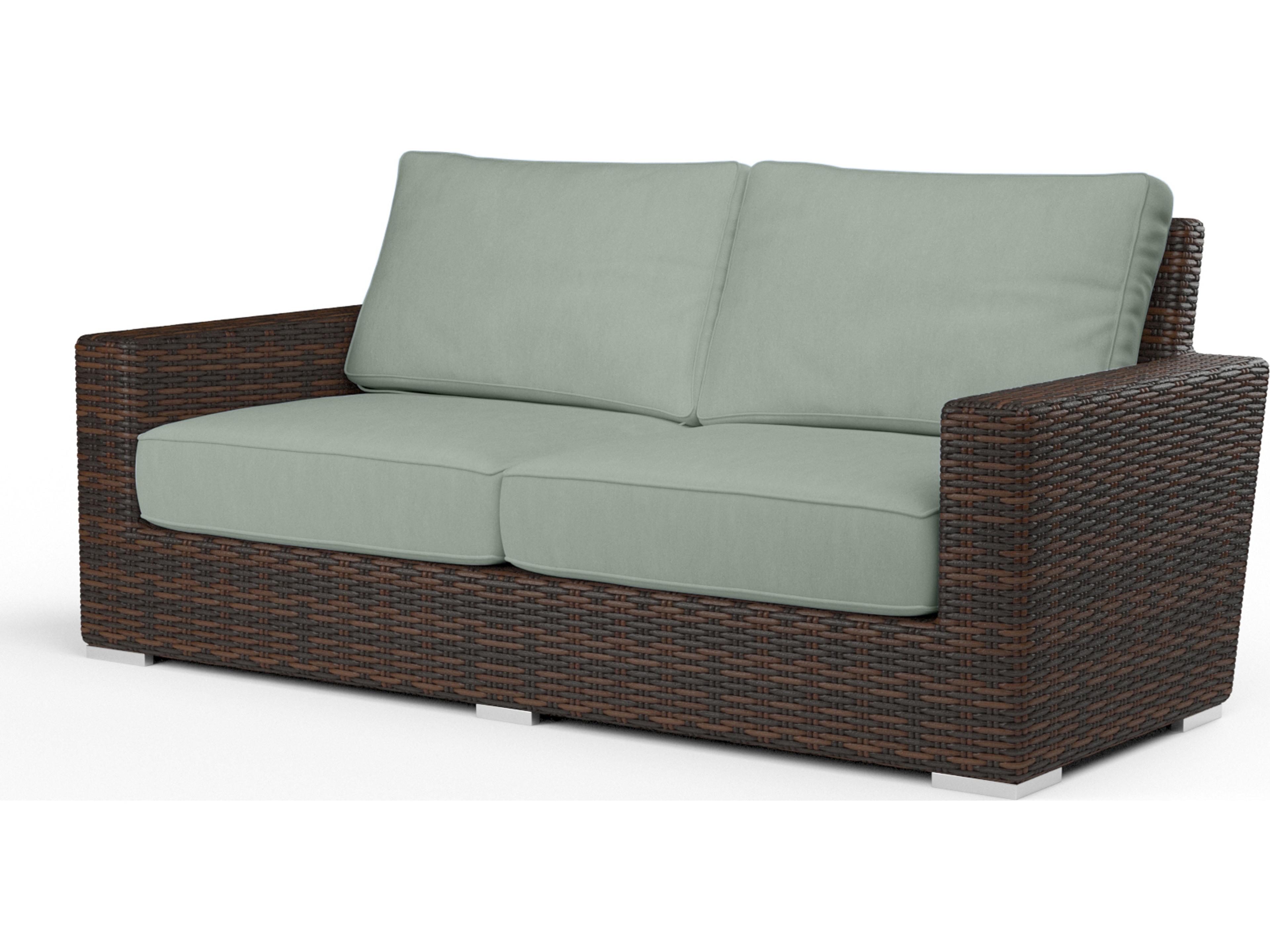 Sunset West Montecito Wicker Outdoor Patio Loveseat