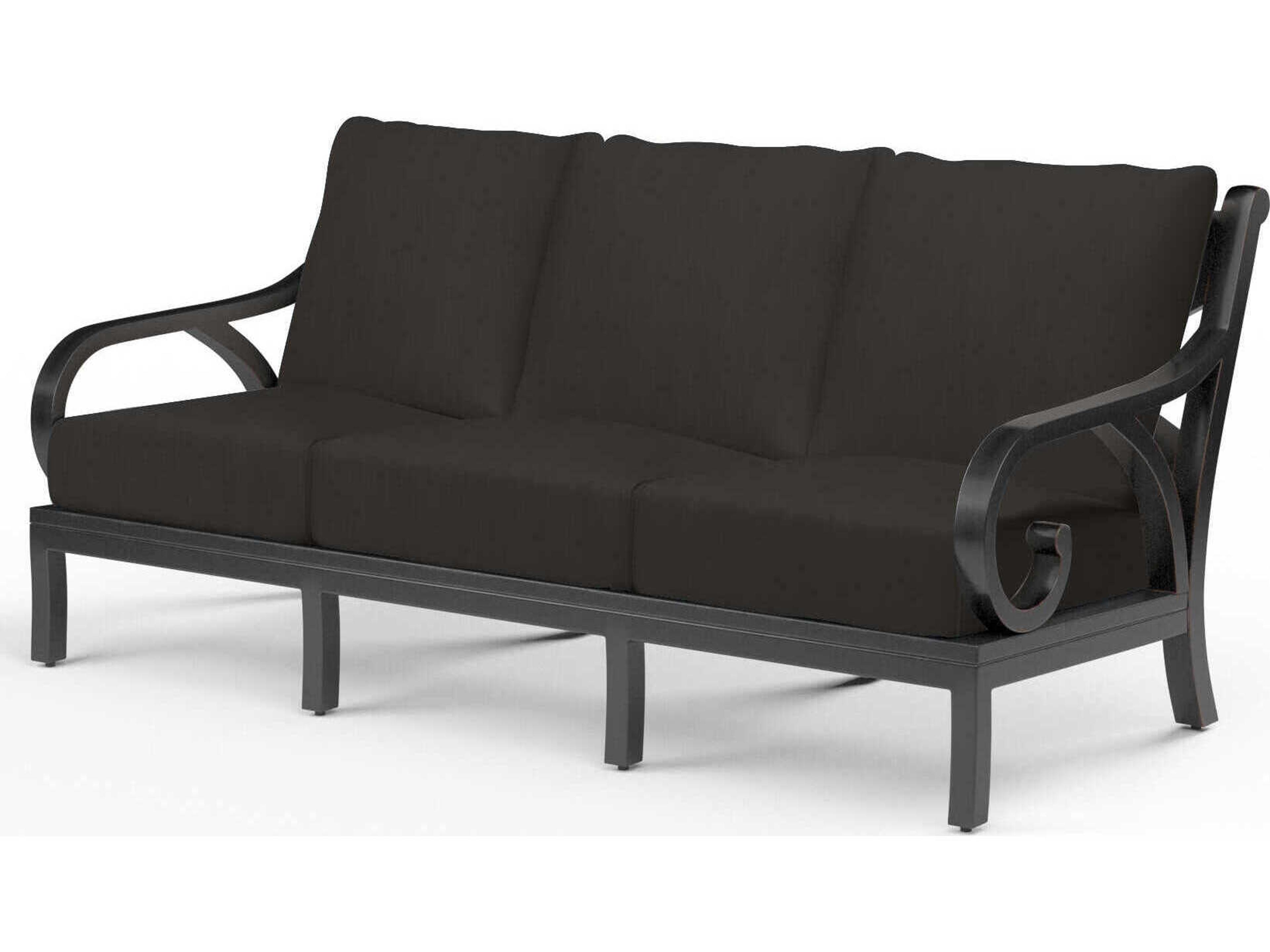 Sunset West Monterey Copper Aluminum Cushion Sofa