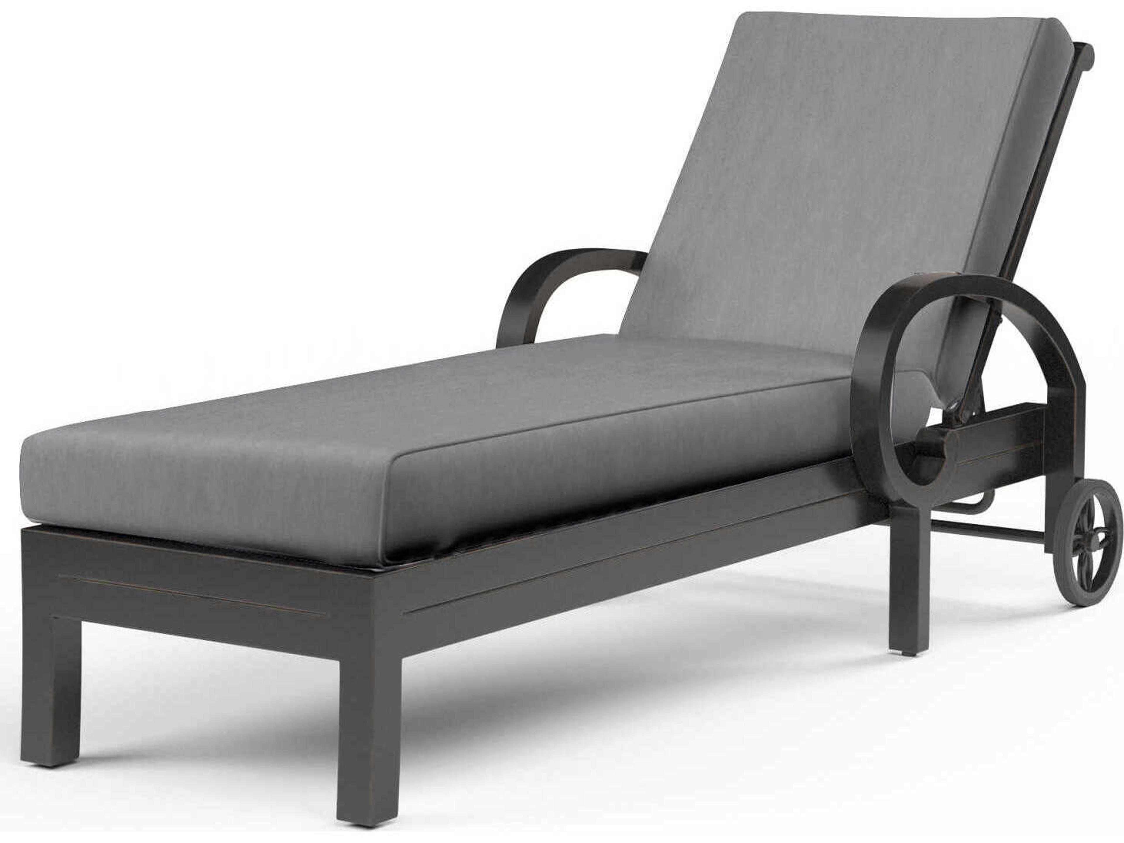 Sunset West Monterey Copper Aluminum Cushion Chaise Lounge