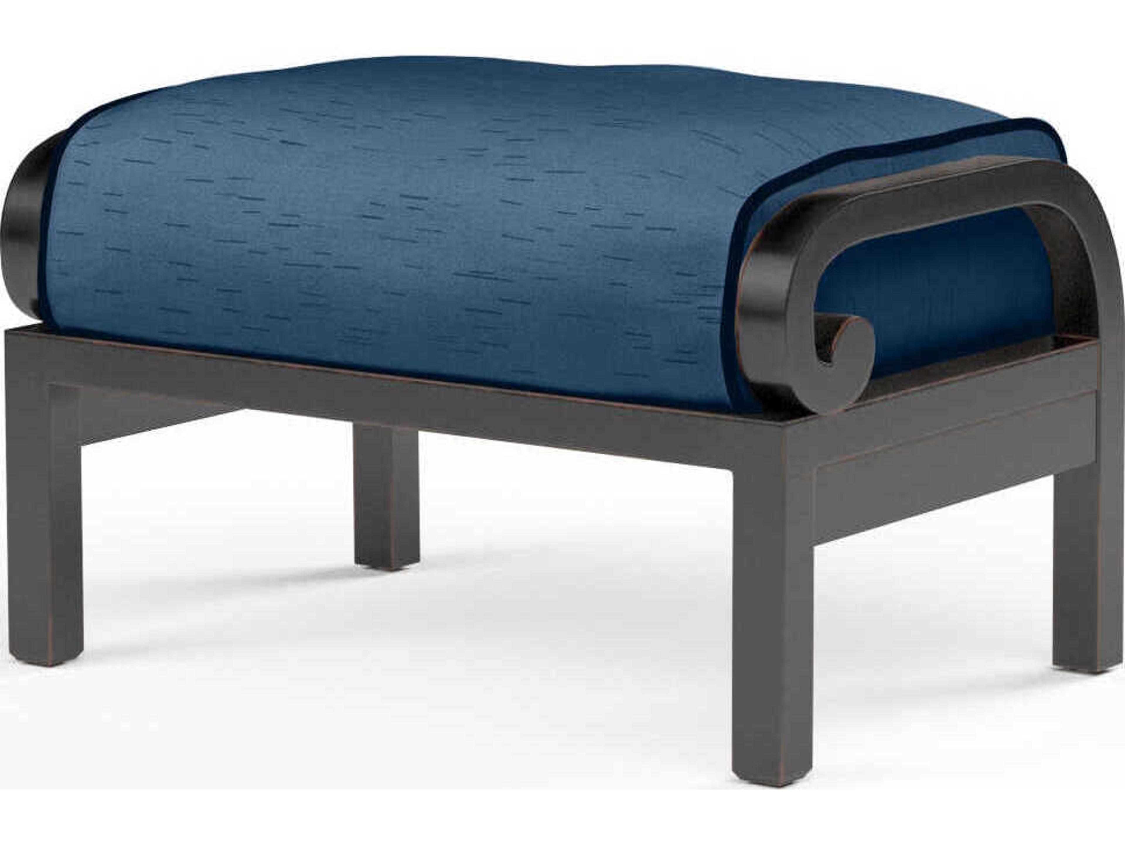 Sunset West Monterey Copper Aluminum Cushion Ottoman