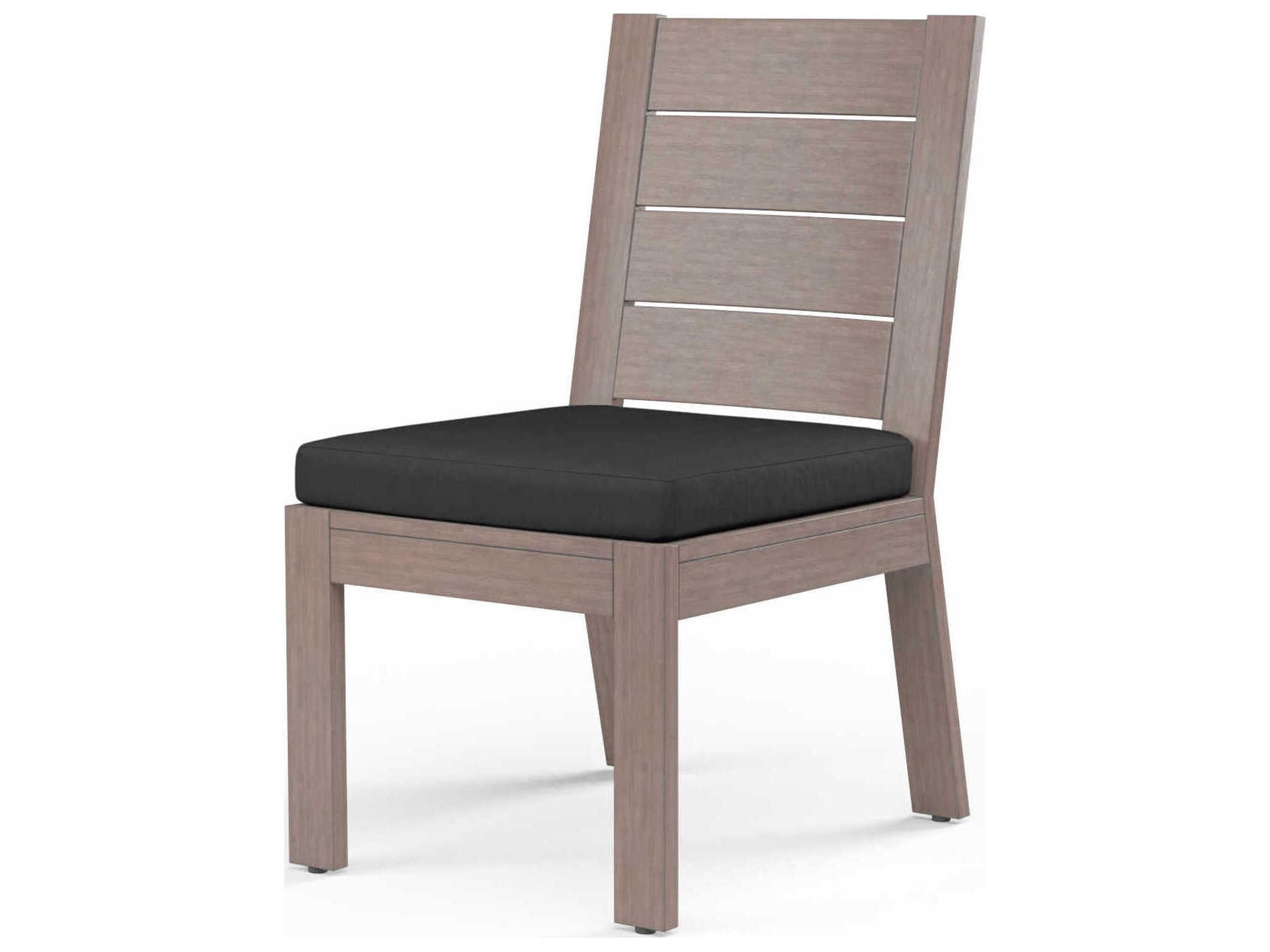 Sunset West Laguna Driftwood Aluminum Cushion Dining Chair