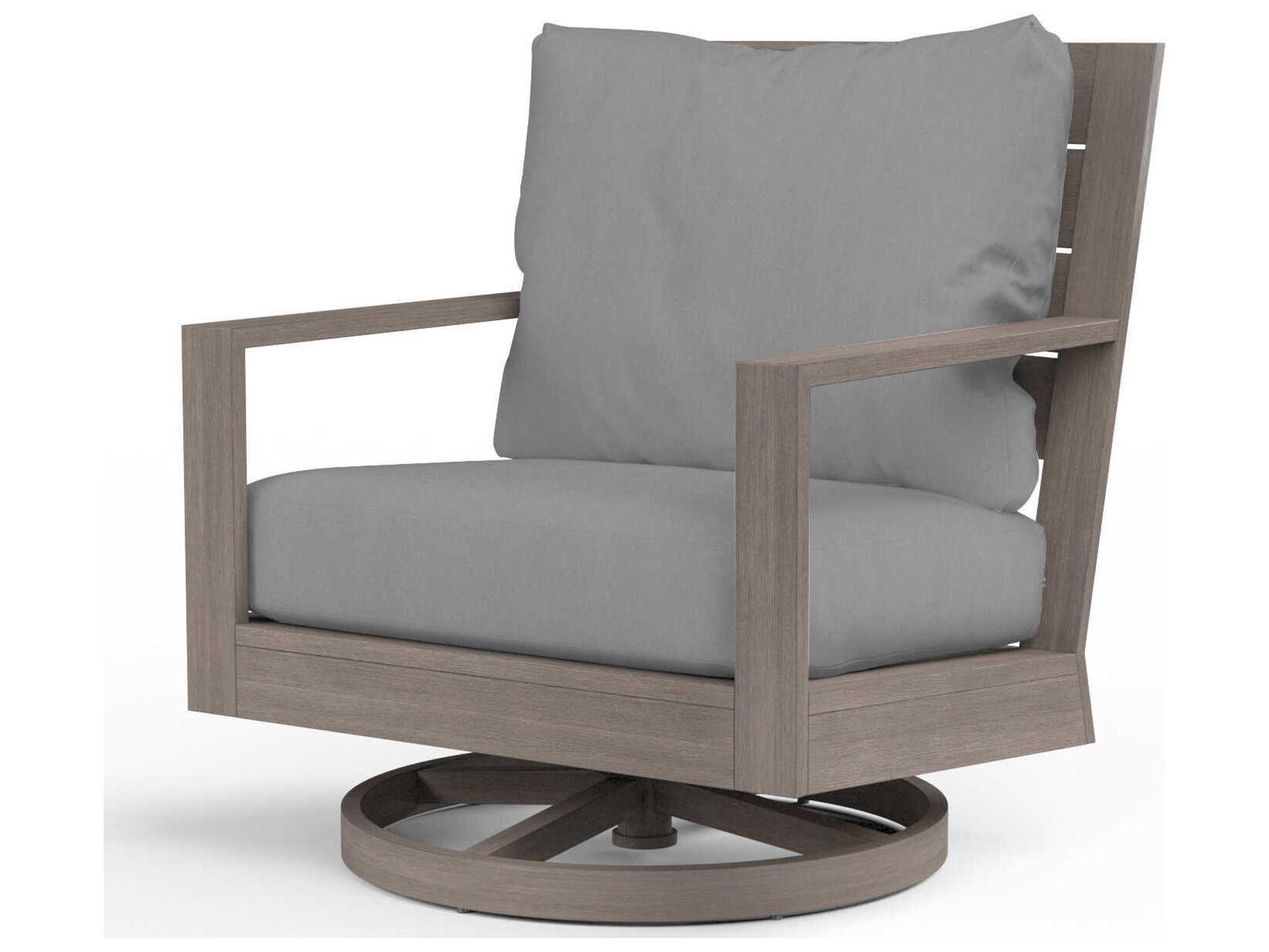 Sunset West Laguna Driftwood Aluminum Cushion Lounge Chair