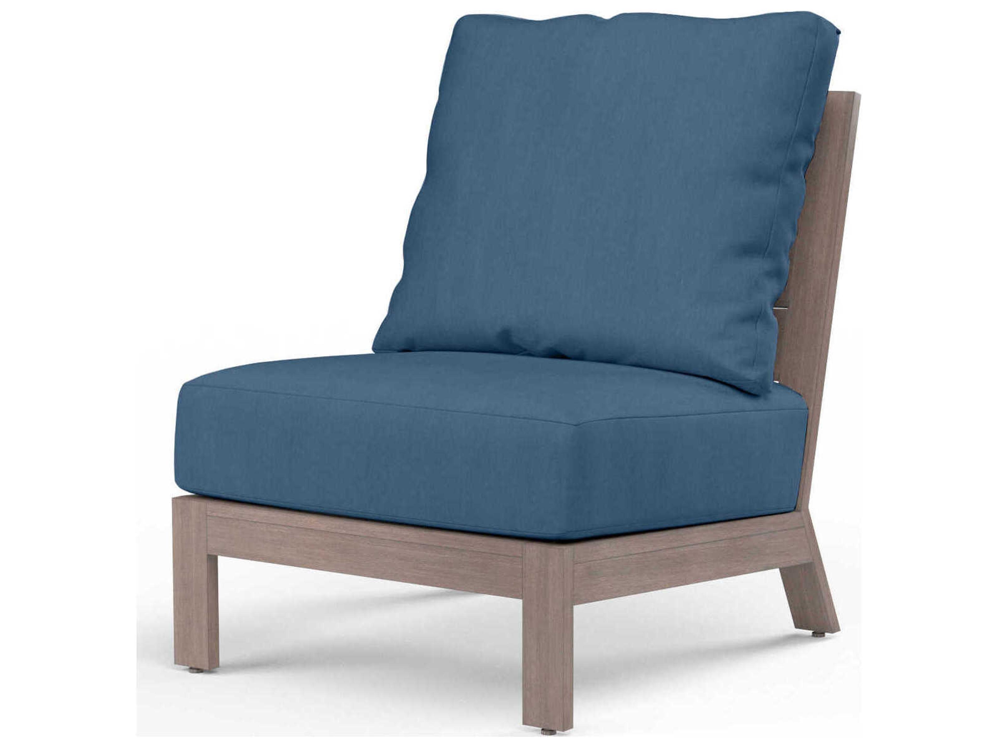 Sunset West Laguna Driftwood Aluminum Cushion Lounge Chair