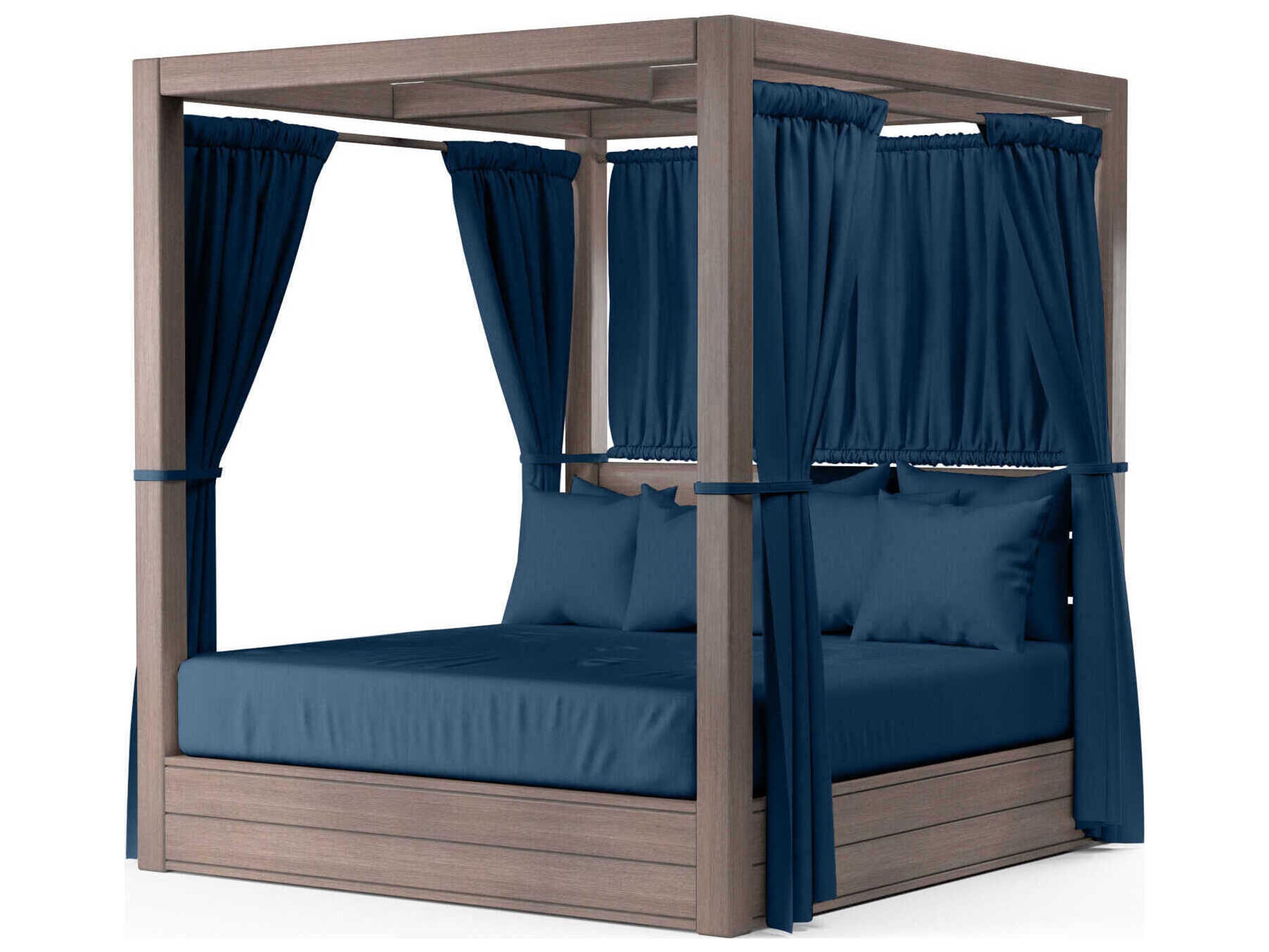 Sunset West Laguna Driftwood Aluminum Cushion Lounge Bed