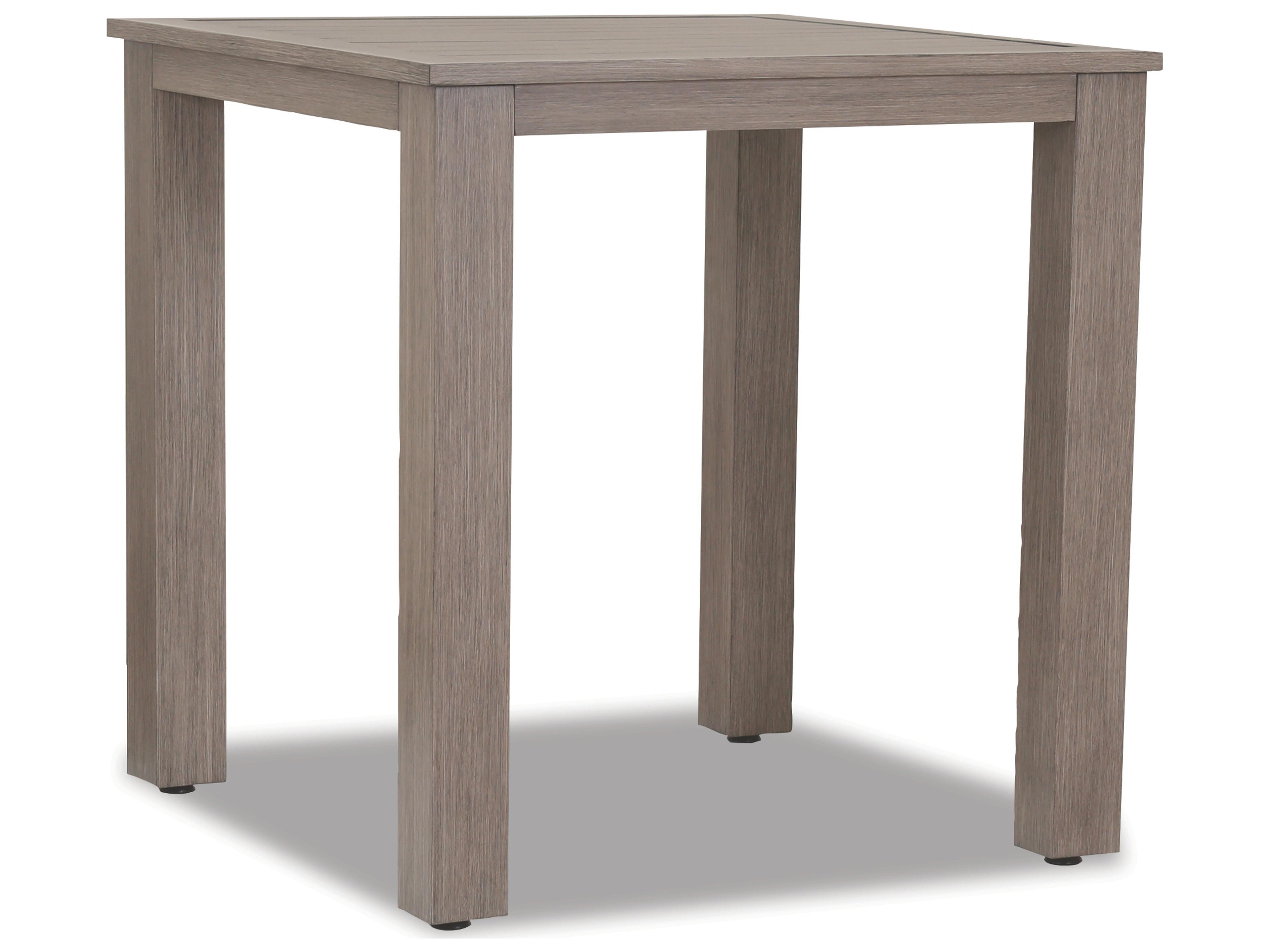 Sunset West Laguna Aluminum Square Pub Table with Umbrella Hole