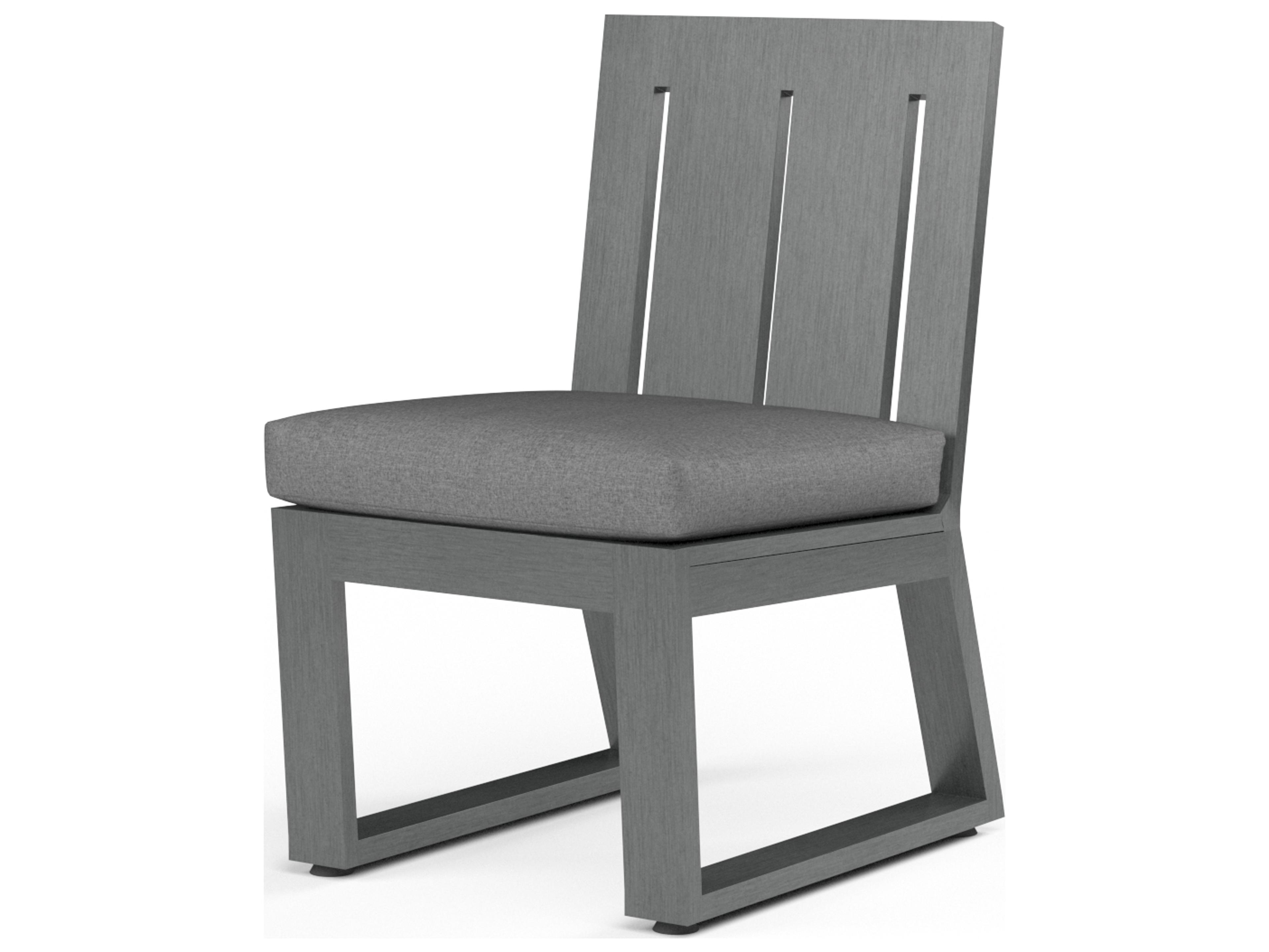 Sunset West Redondo Aluminum Armless Outdoor Dining Chair