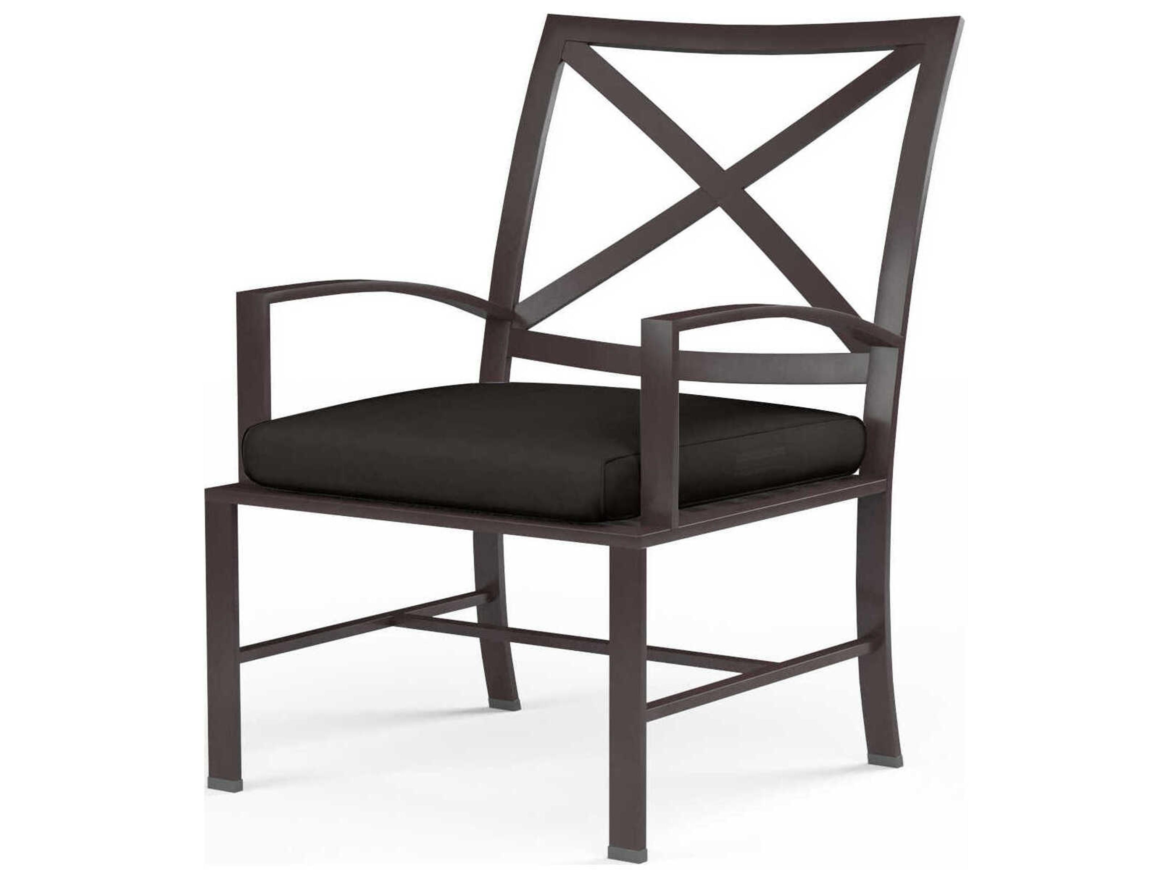 Sunset West La Jolla Espresso Aluminum Cushion Dining Chair