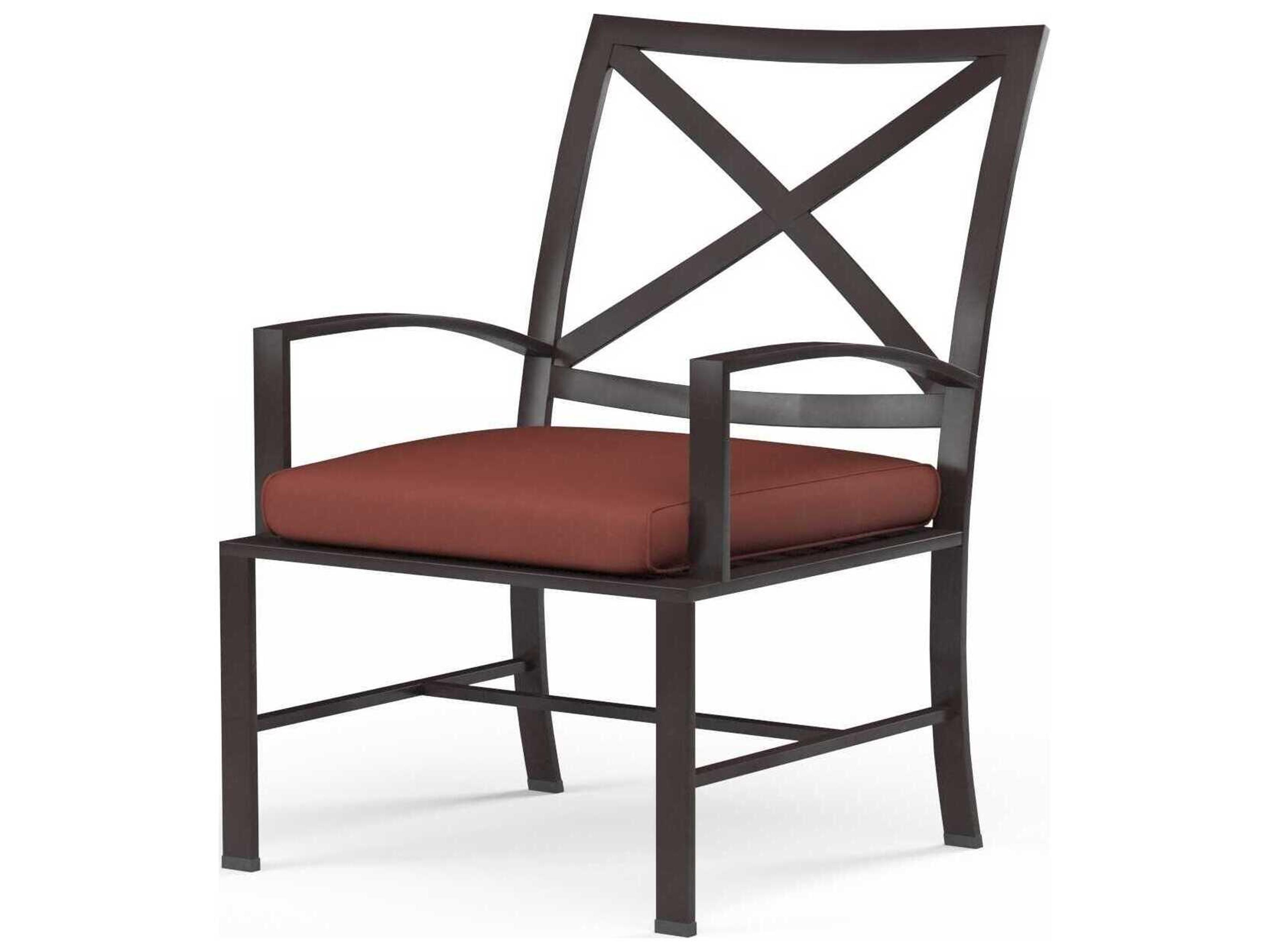 Sunset West La Jolla Espresso Aluminum Cushion Dining Chair