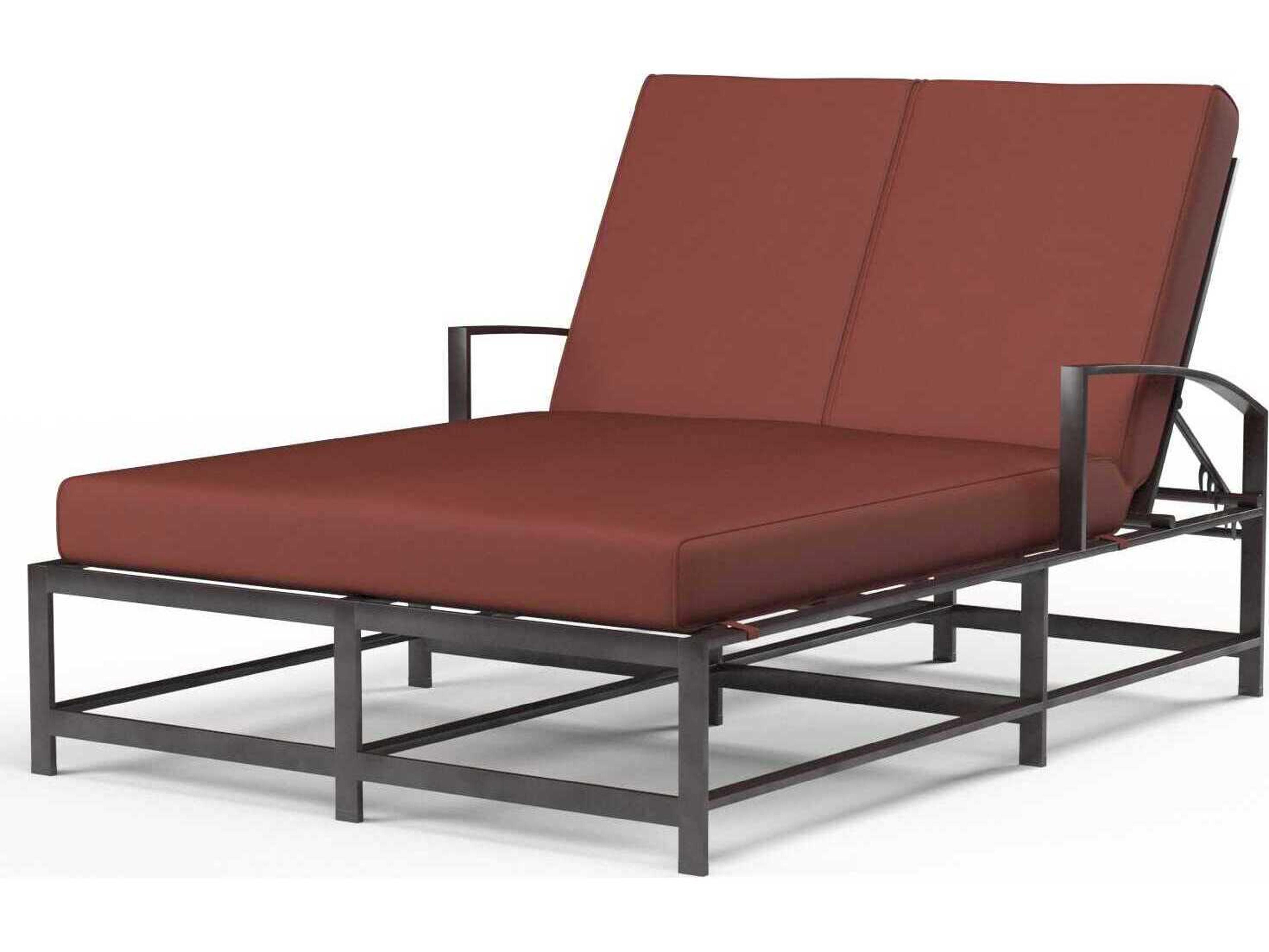 Sunset West La Jolla Espresso Aluminum Cushion Chaise Lounge