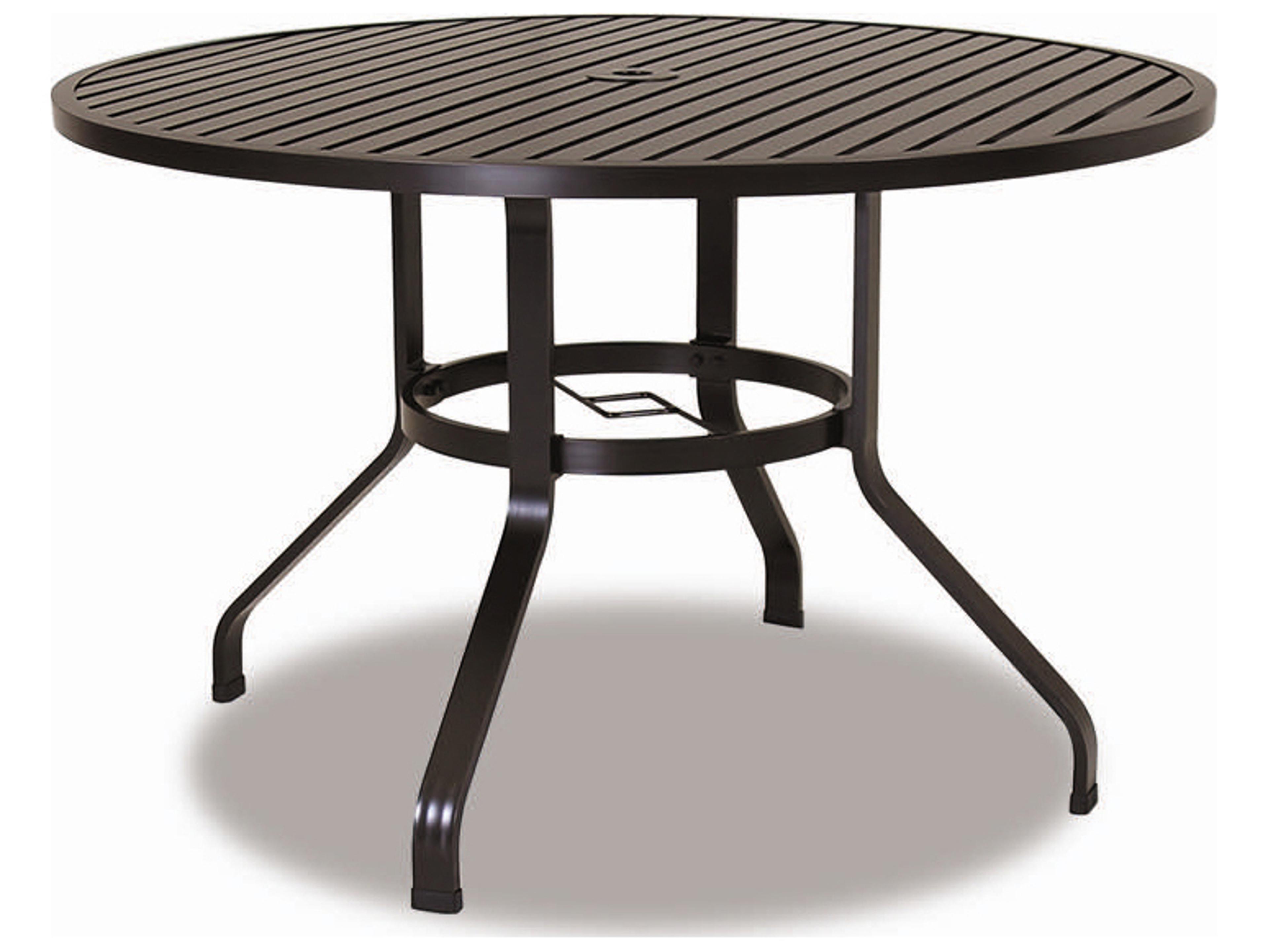 Sunset West La Jolla Aluminum Round Outdoor Dining Table