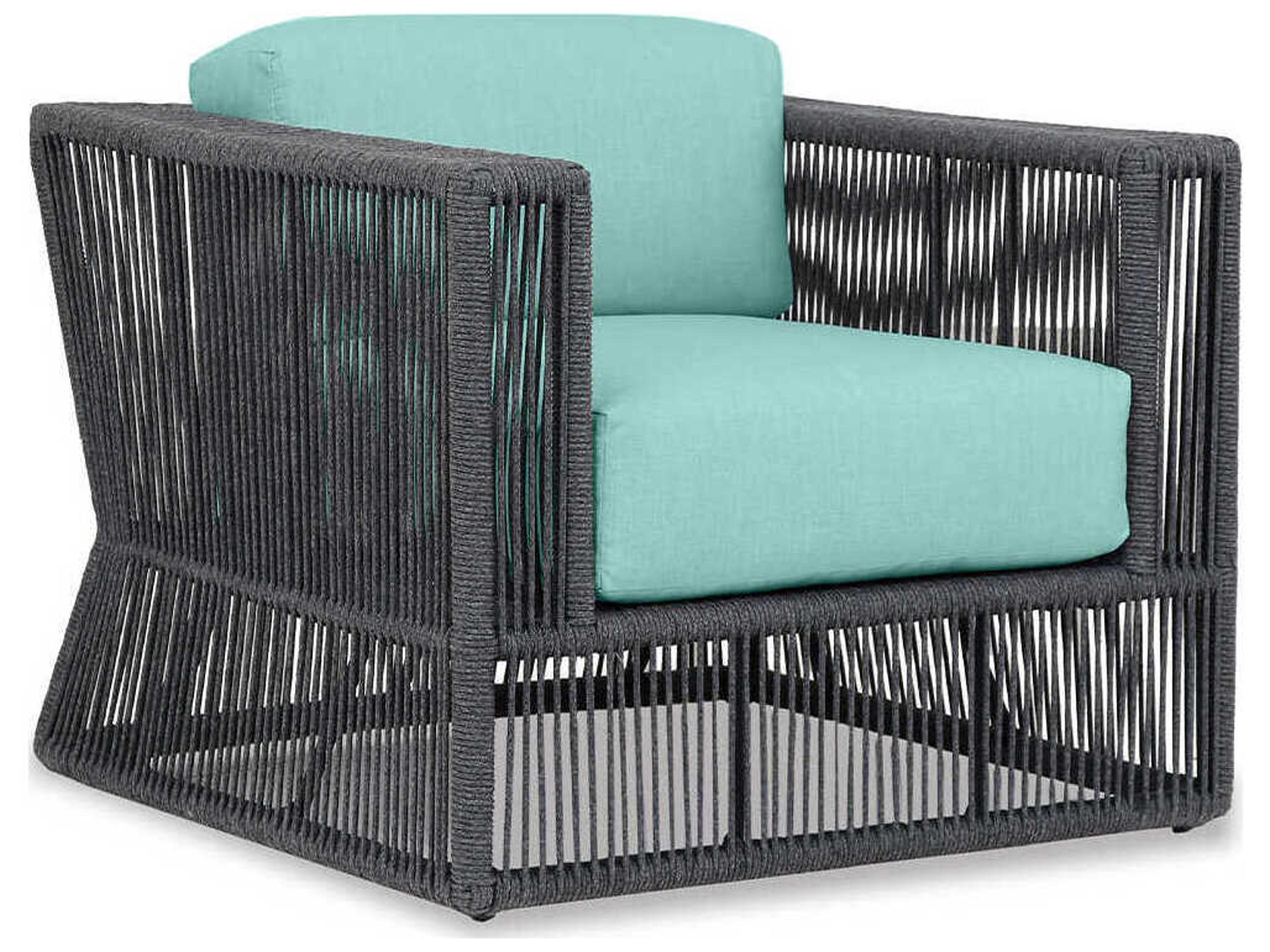 Sunset West Milano Slate Rope Cushion Lounge Chair