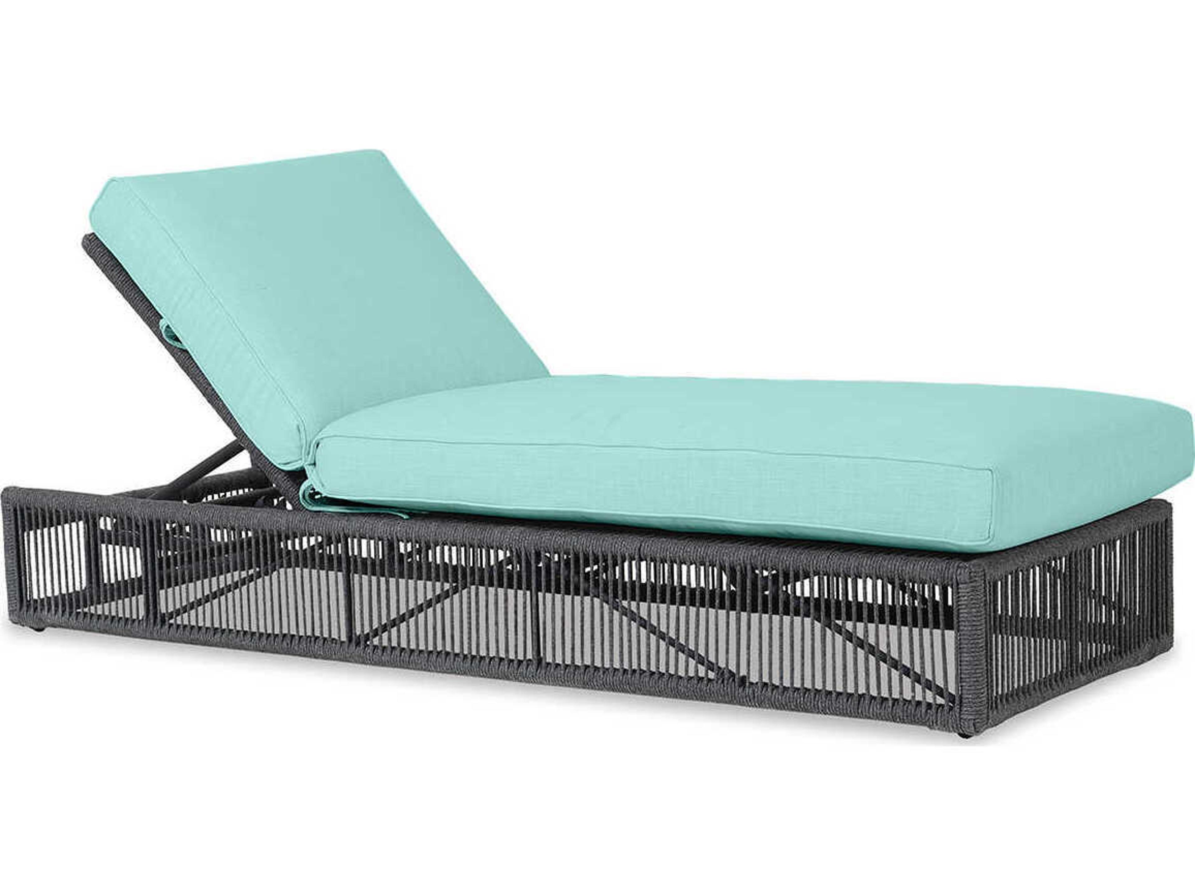 Sunset West Milano Slate Rope Cushion Chaise Lounge