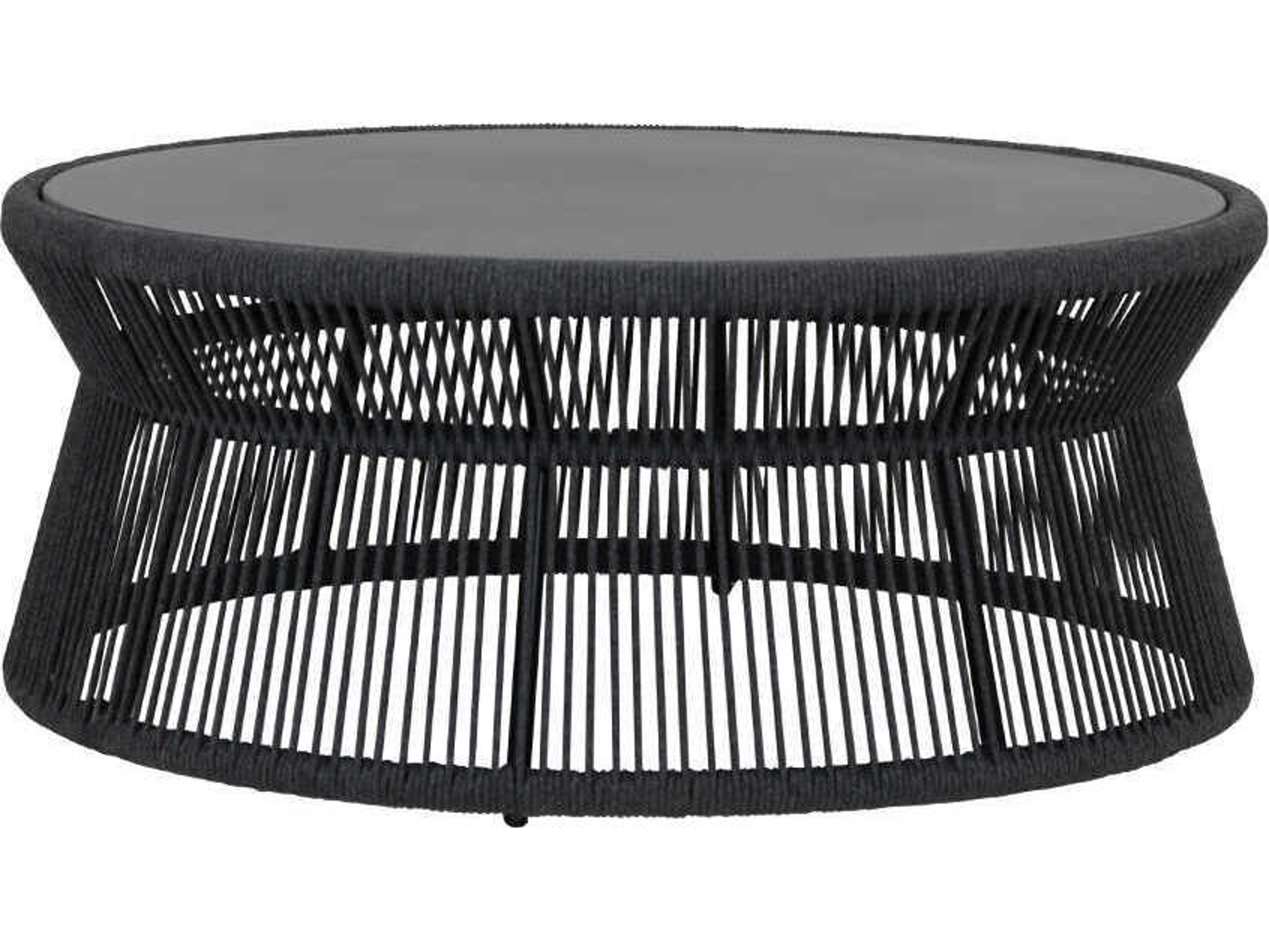 Sunset West Milano Grays Rope Round Coffee Table