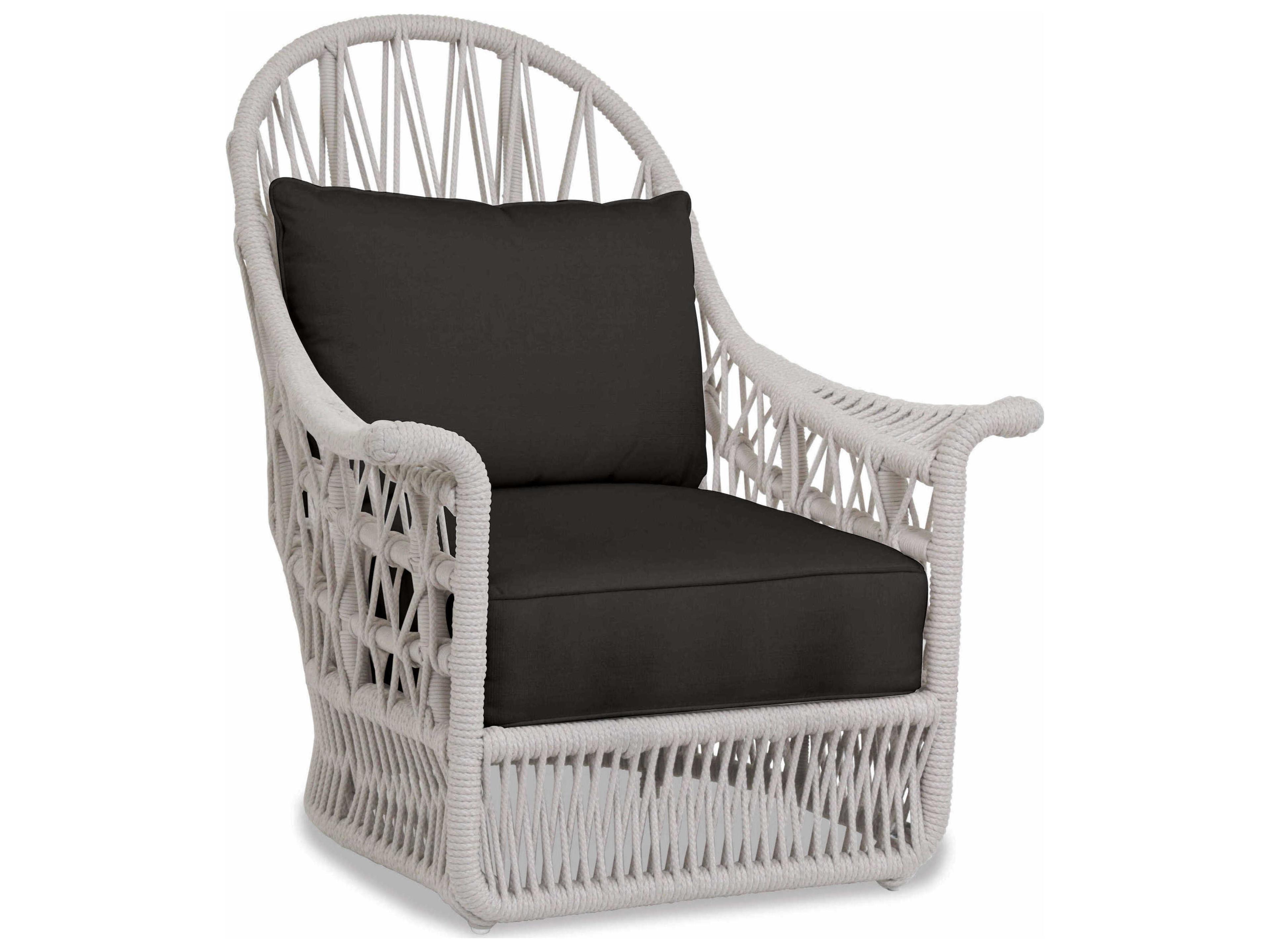Sunset West Dana Natural Rope Cushion Lounge Chair