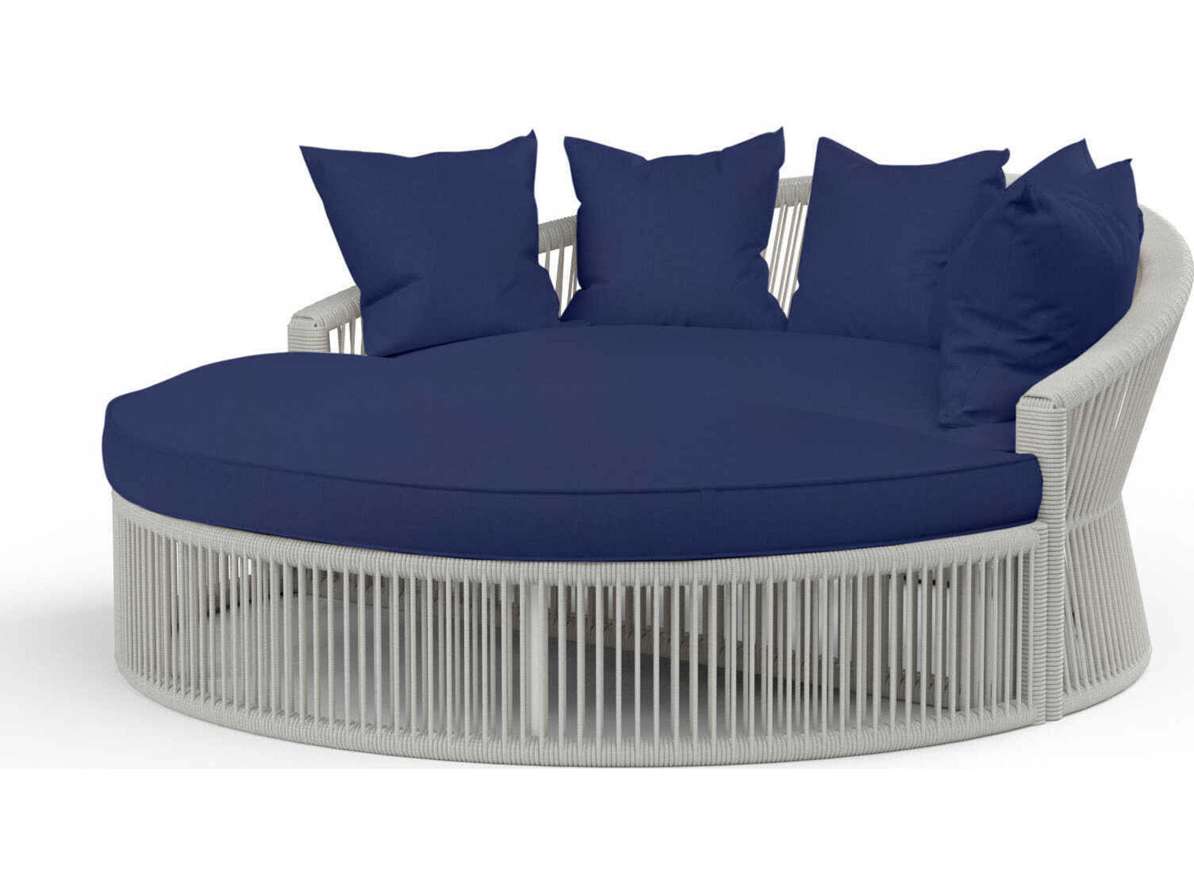 Sunset West Miami Frost Rope Cushion Lounge Bed