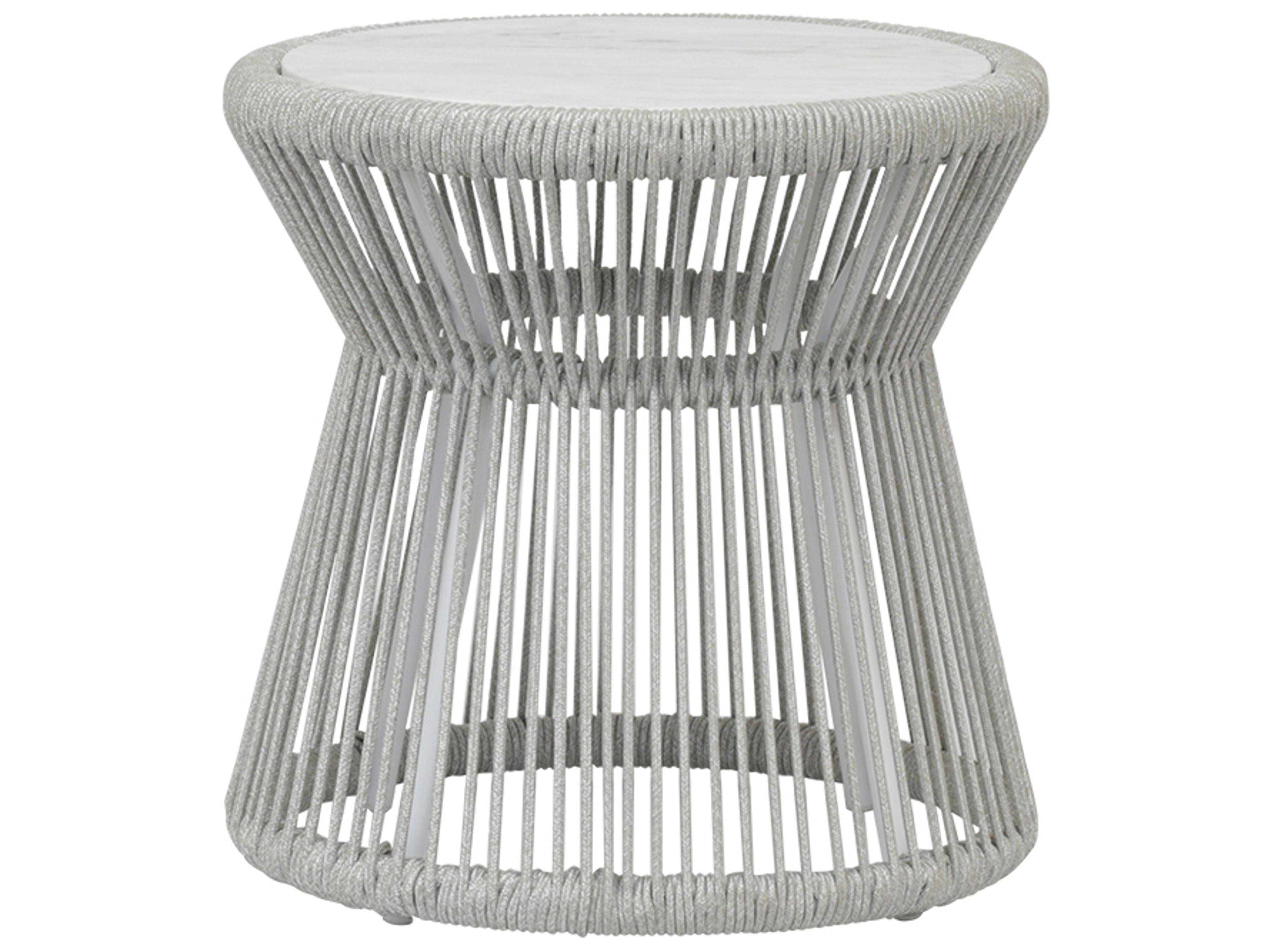 Sunset West Miami Rope Round Patio End Table
