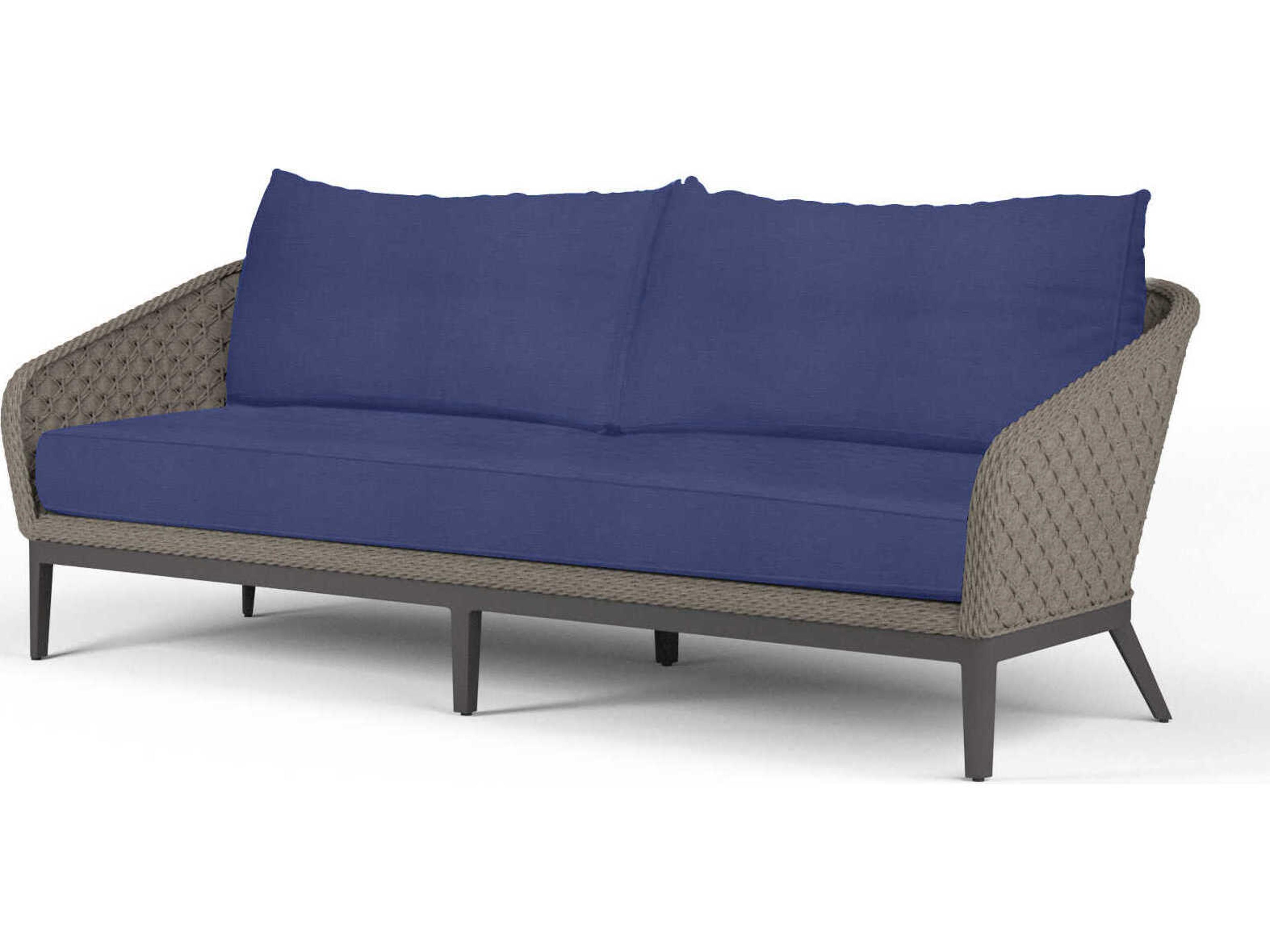 Sunset West Marbella Graphite Rope Cushion Sofa