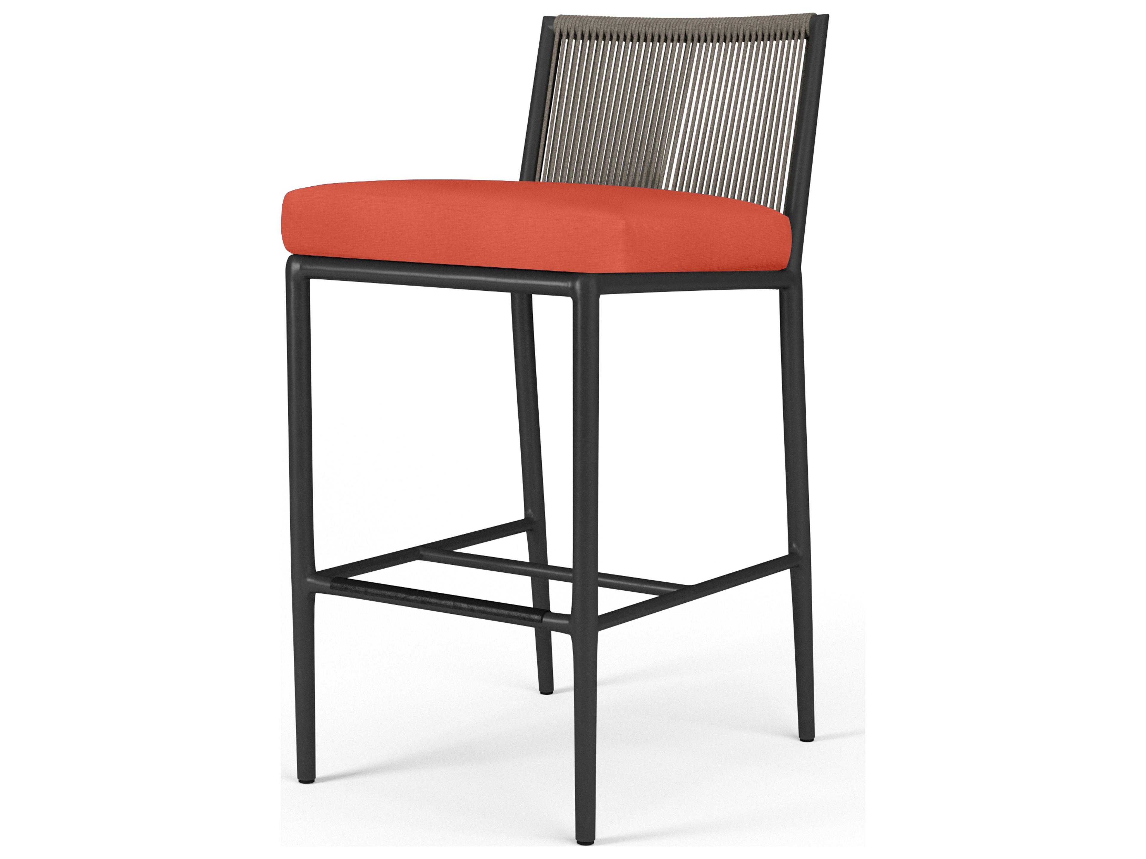 Sunset West Pietra Aluminum Outdoor Patio Bar Stool