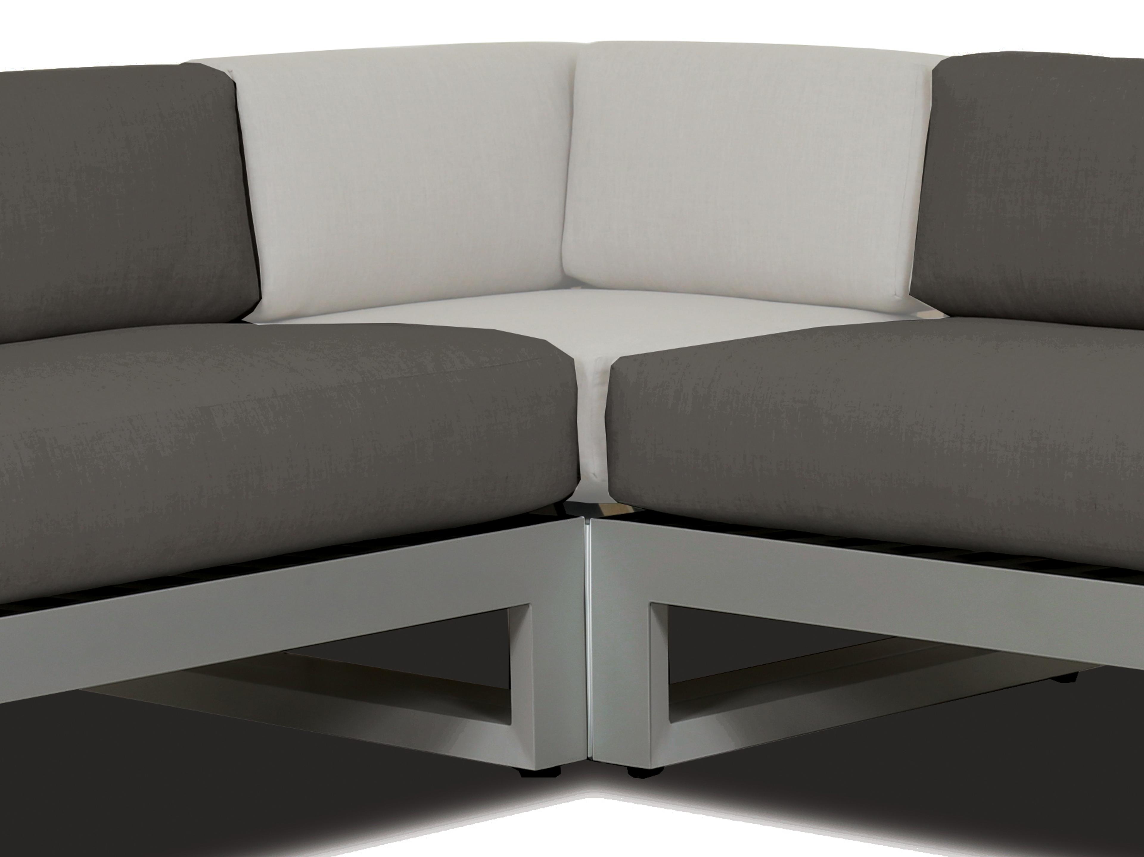 Sunset West Newport Aluminum Corner Patio Lounge Chair