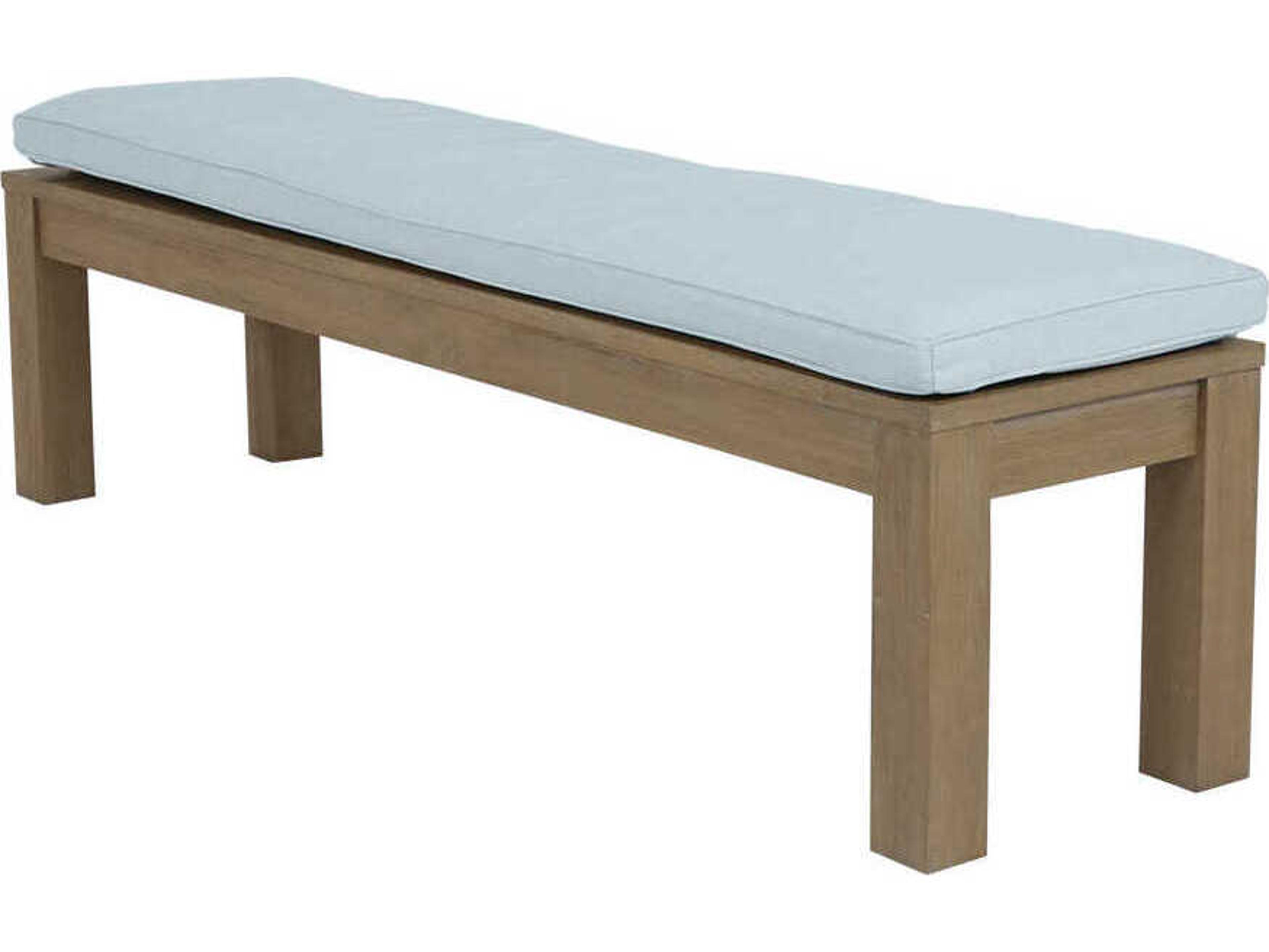 Sunset West Coastal Te Teak Wood Cushion Bench