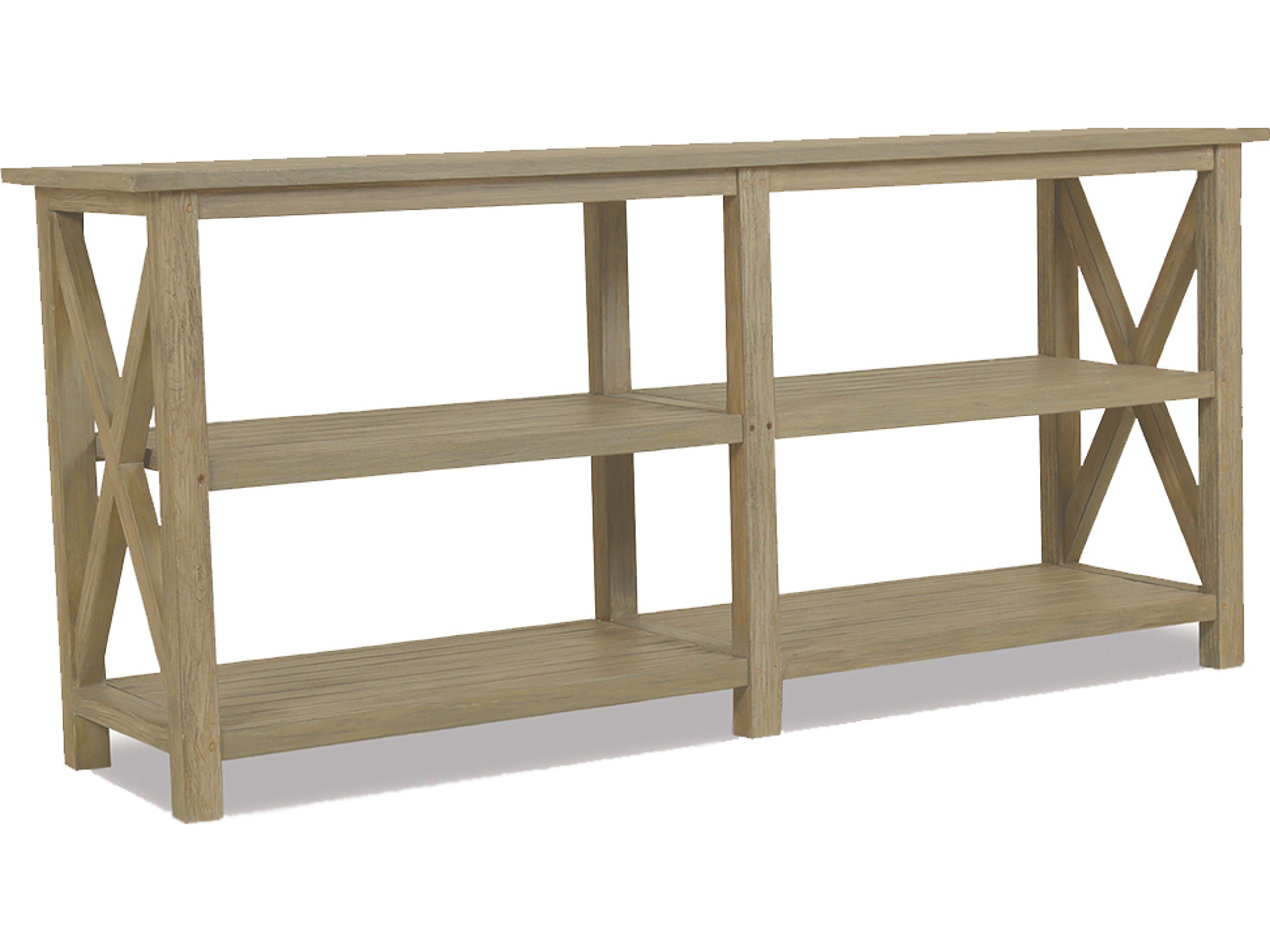 Sunset West Teak Rectangular Patio Console Table