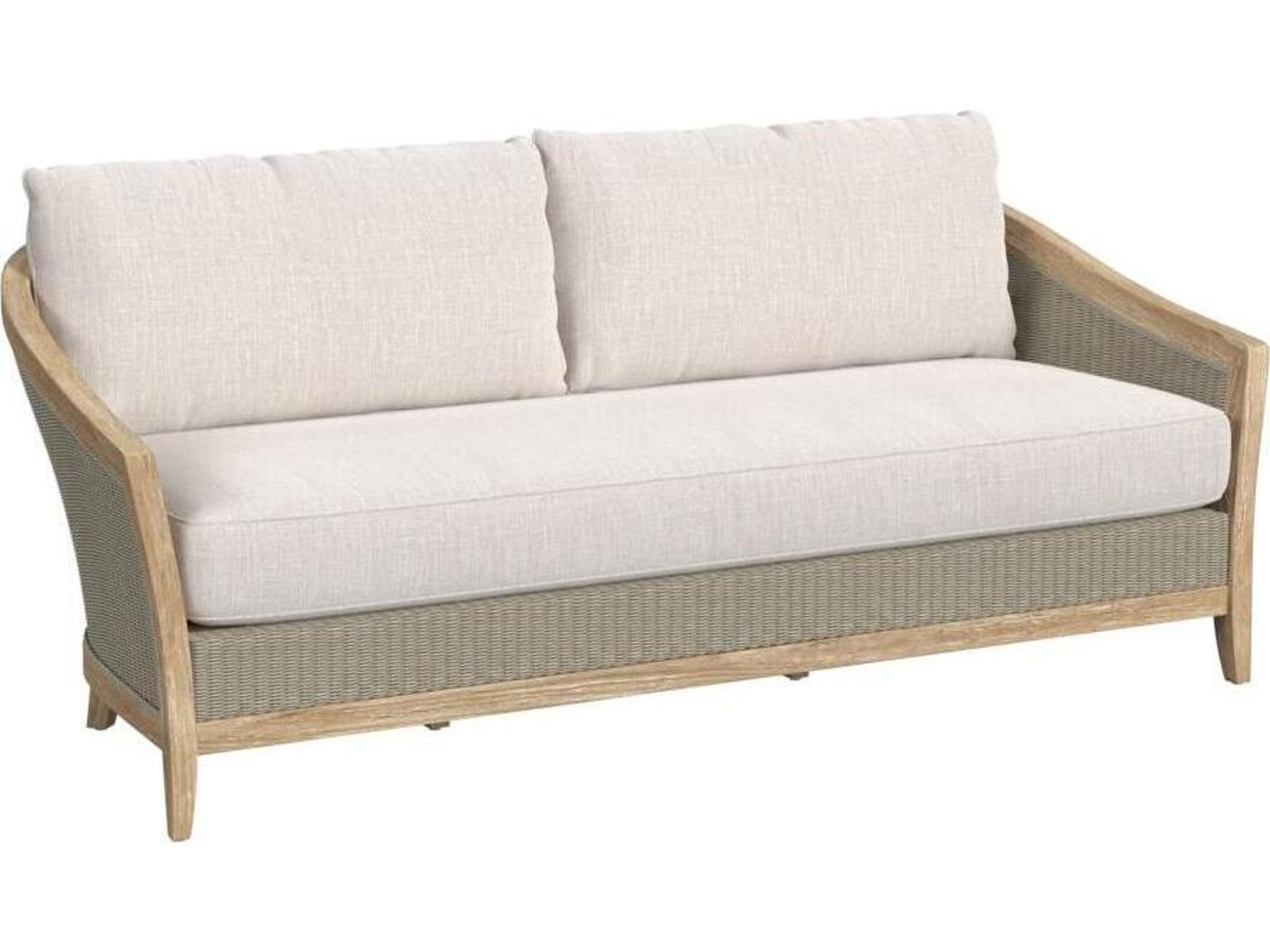 Sunset West Cambria Sofa in Canvas Canvas with Self Welt