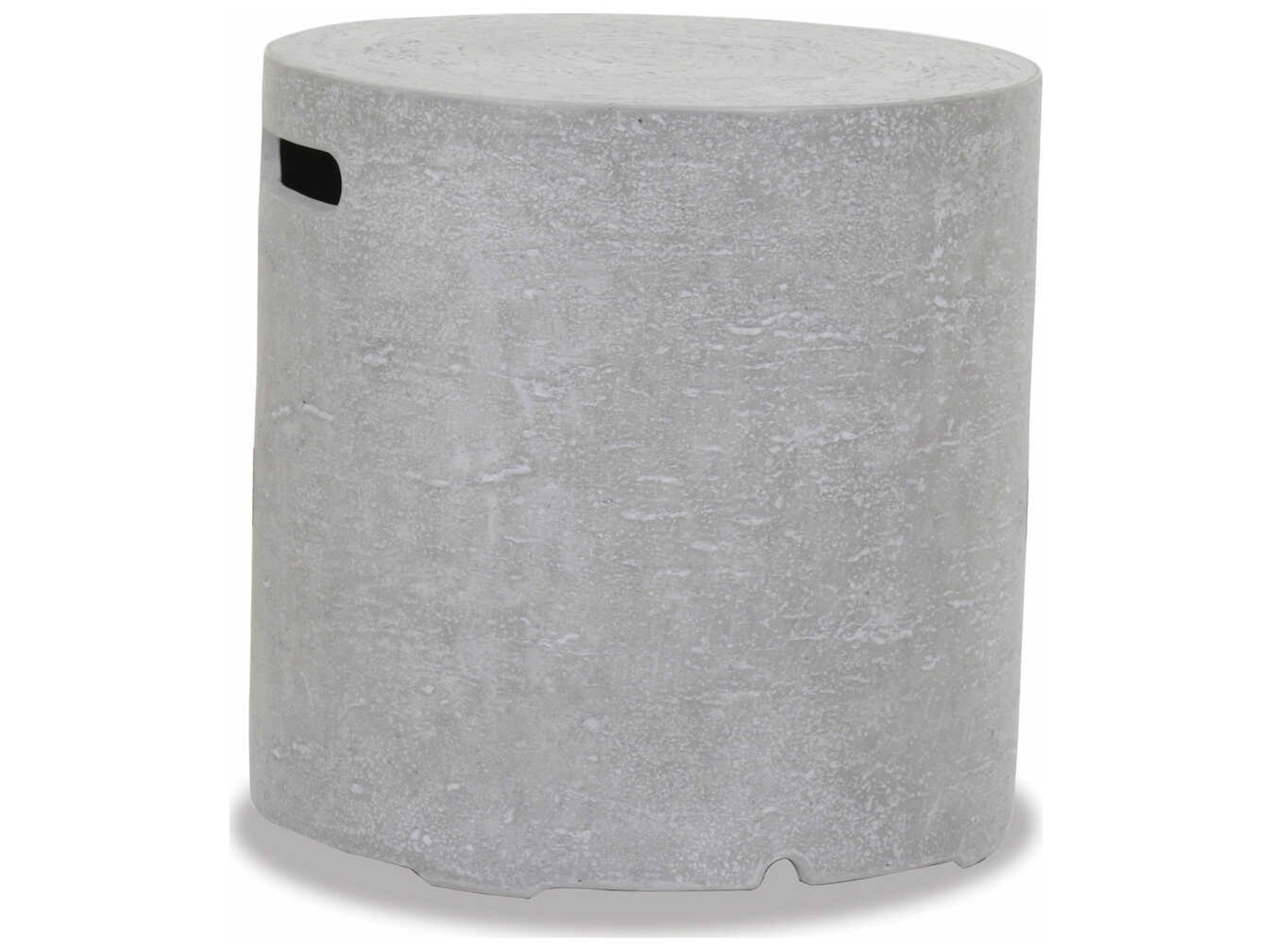 Sunset West Gravelstone Concrete Round Patio End Table
