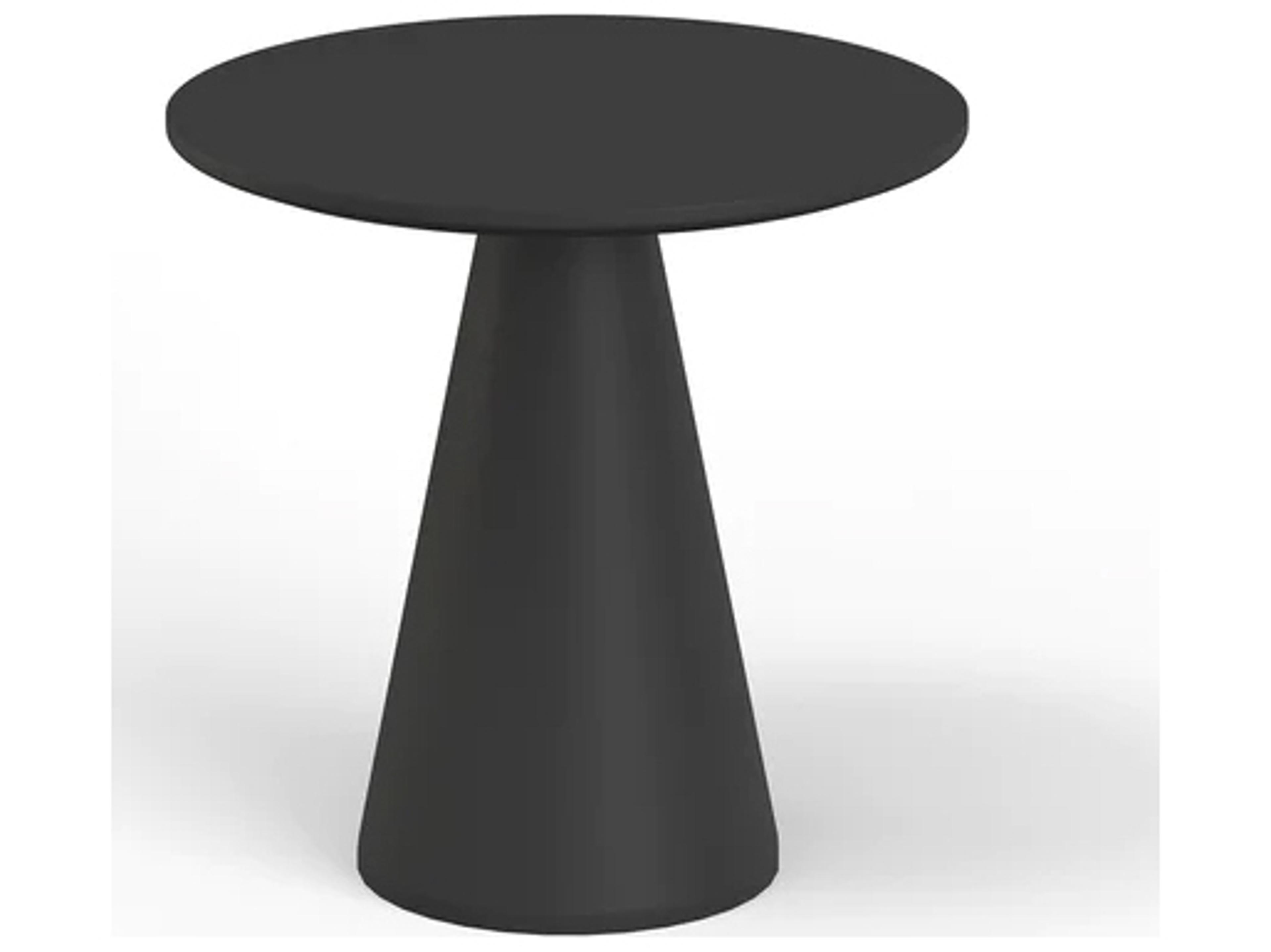 Sunset West Resin Dark Grey Round Pub Table