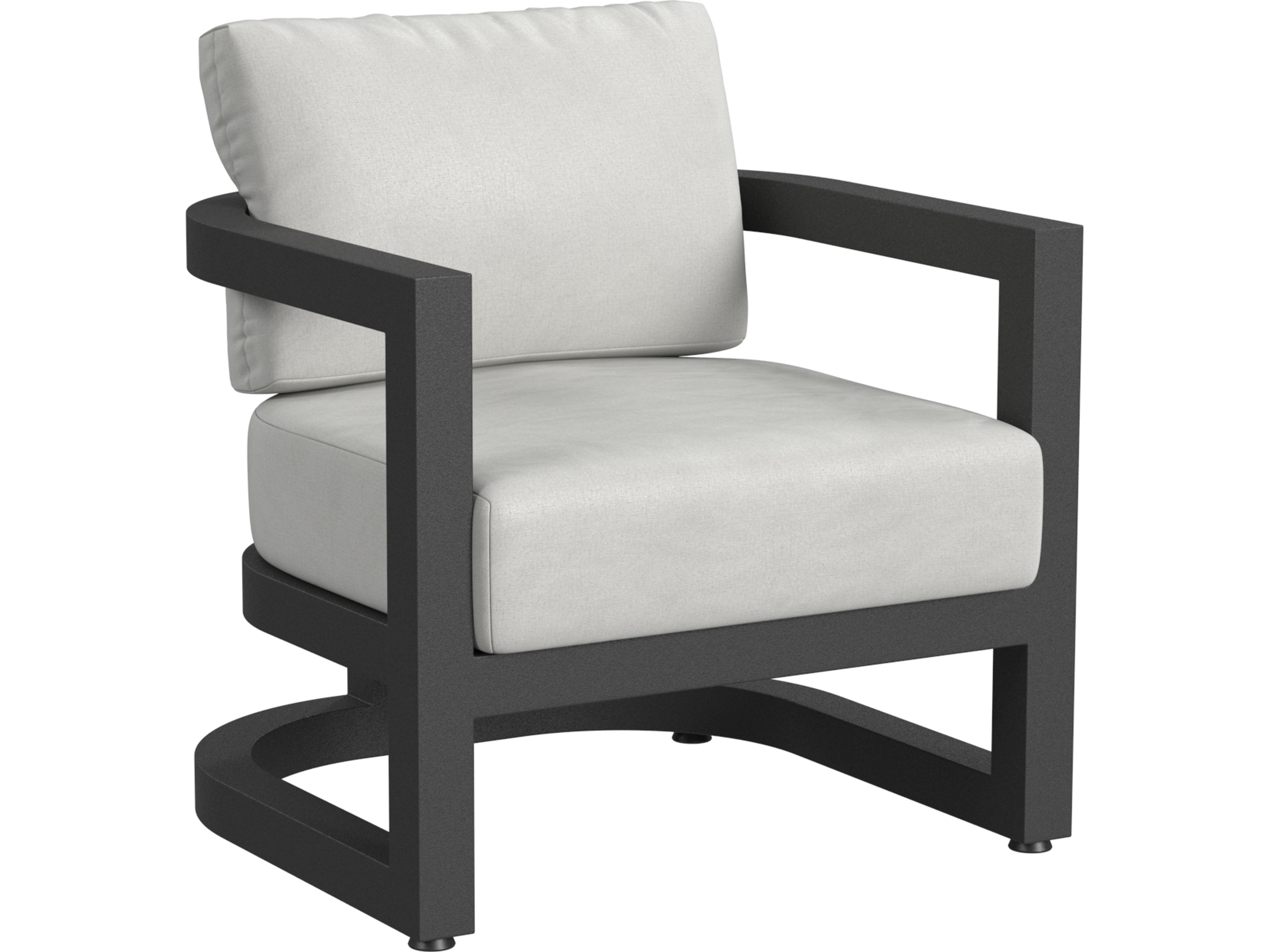 Sunset West Malibu Club Chair in Cast Silver