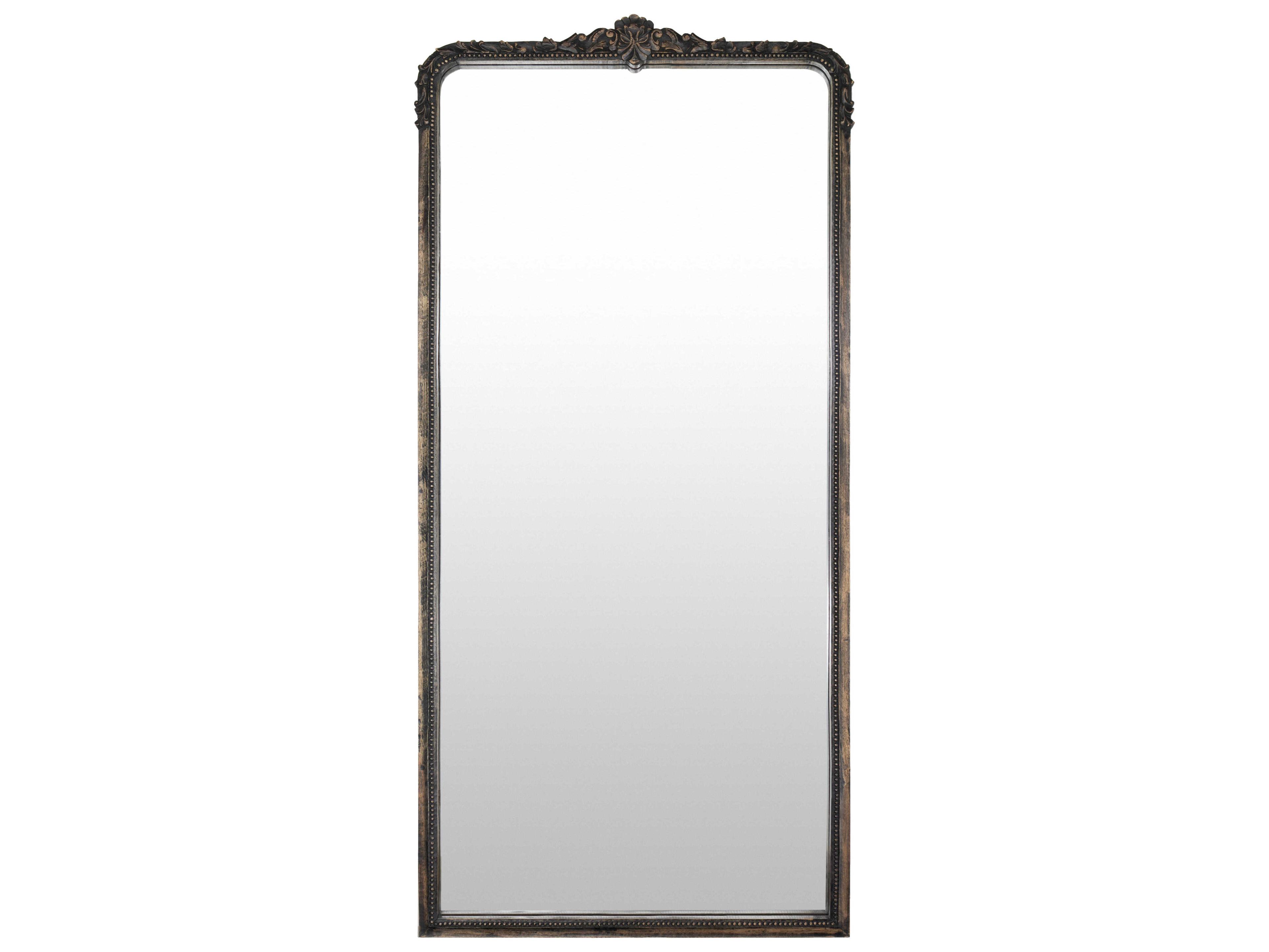 Surya Aaliyah Black Floor Mirror