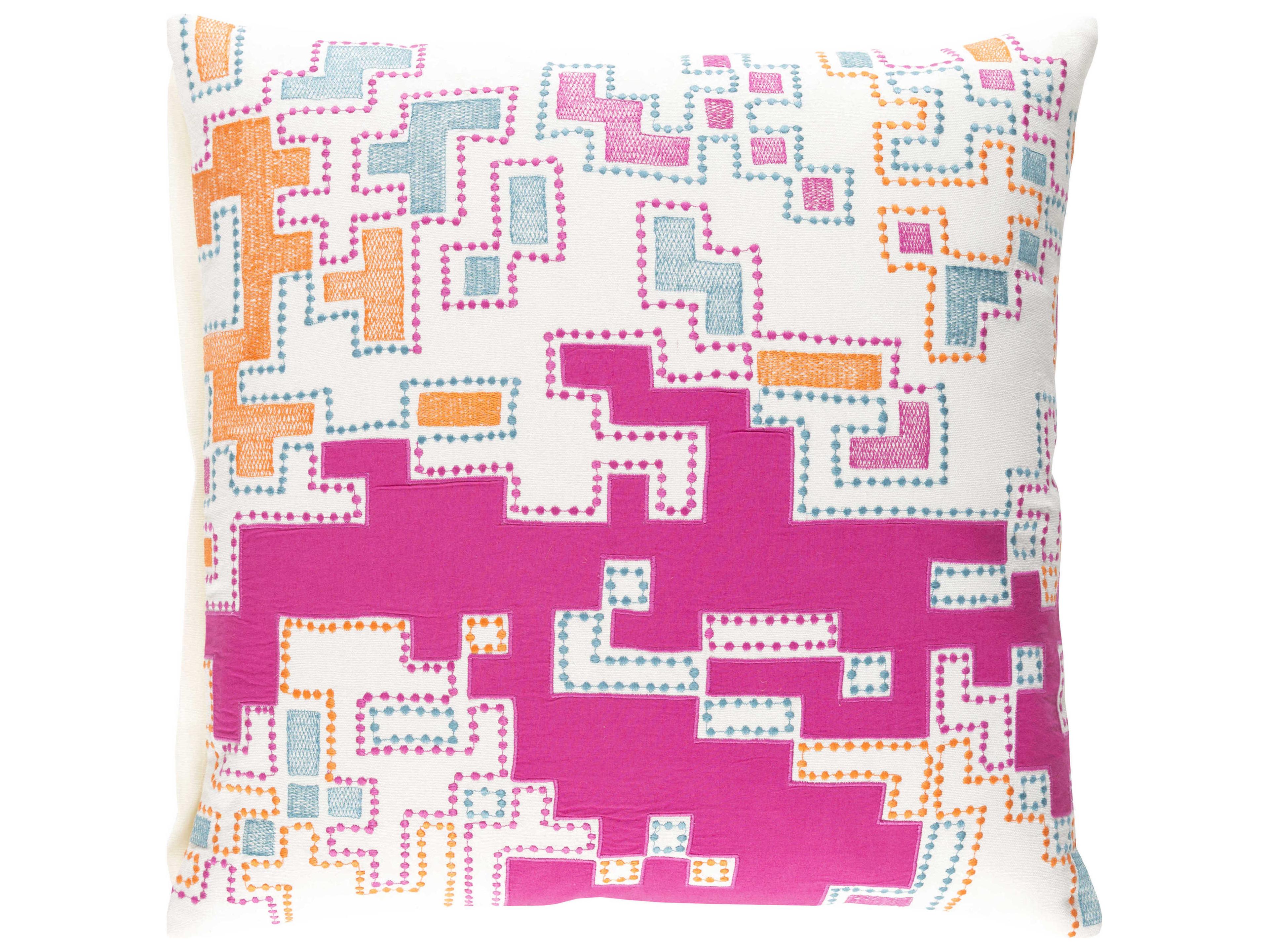 Surya Macro Pink Pillow
