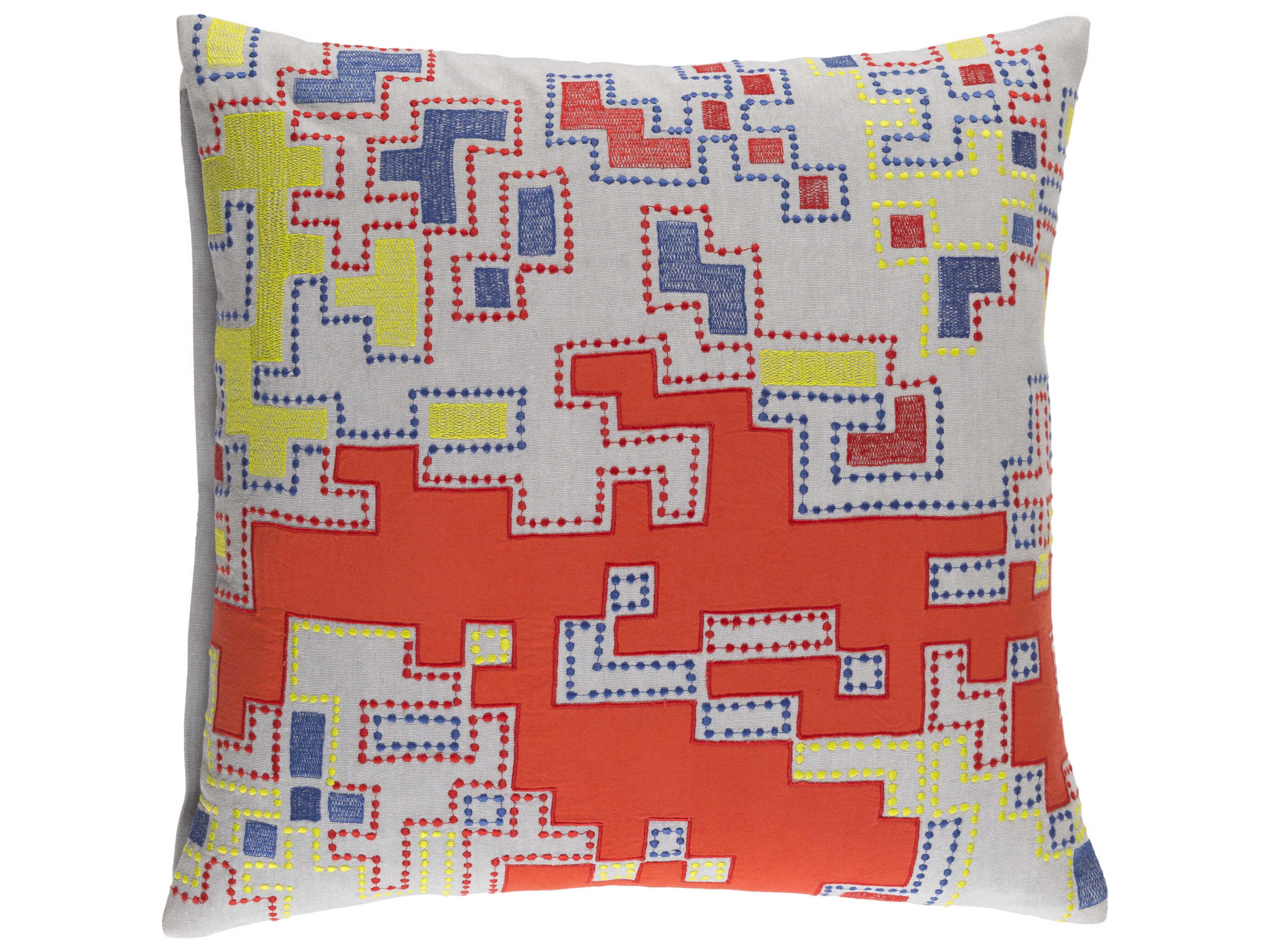 Surya Macro Orange Pillow